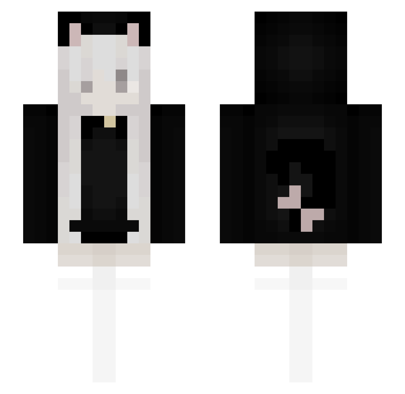 MC_hua_zi Minecraft skin, front and back view