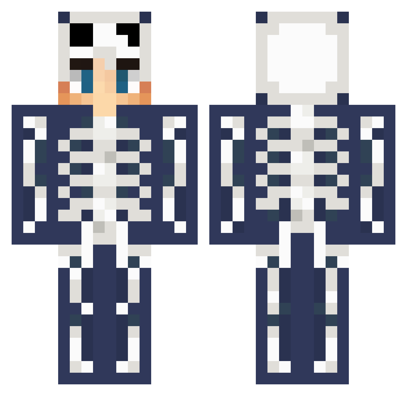 foglight Minecraft skin, front and back view