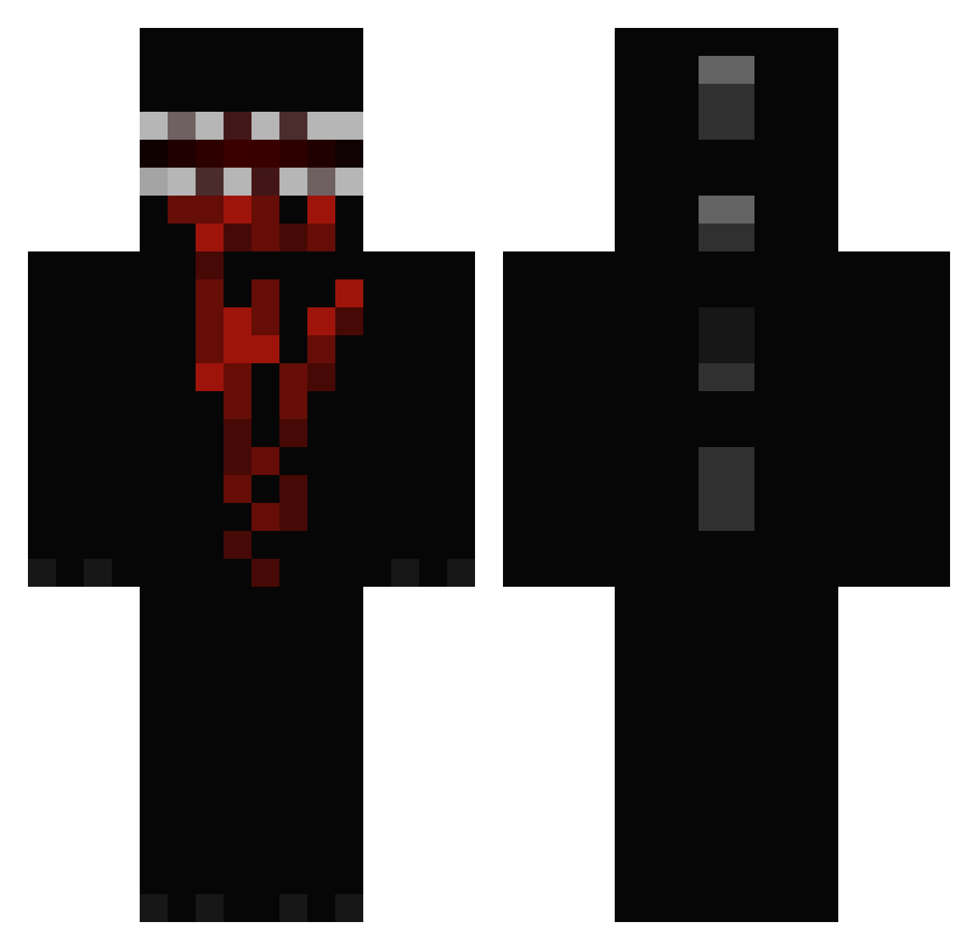 MikiAndieSantos Minecraft skin, front and back view