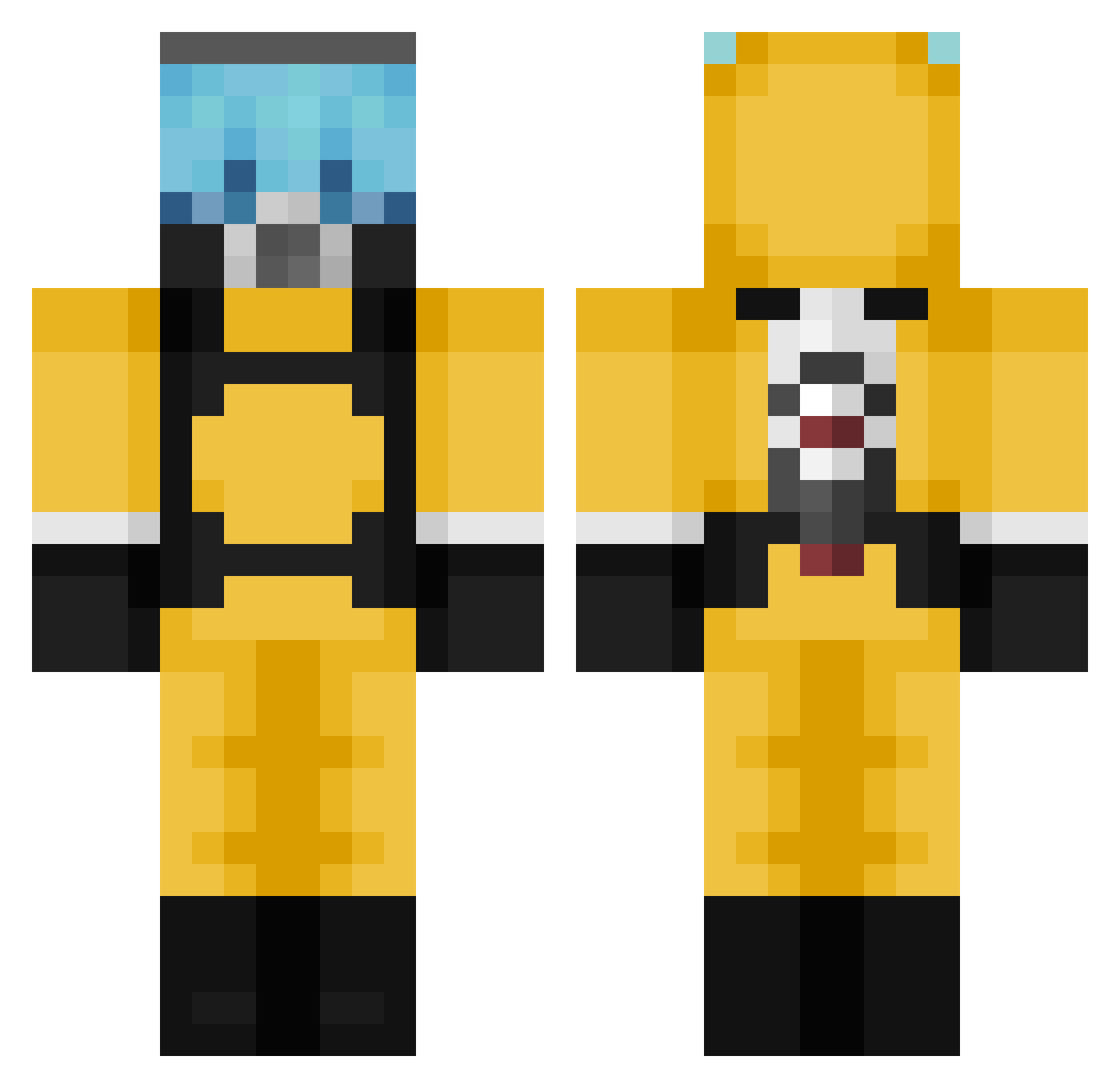VaniVienen Minecraft skin, front and back view