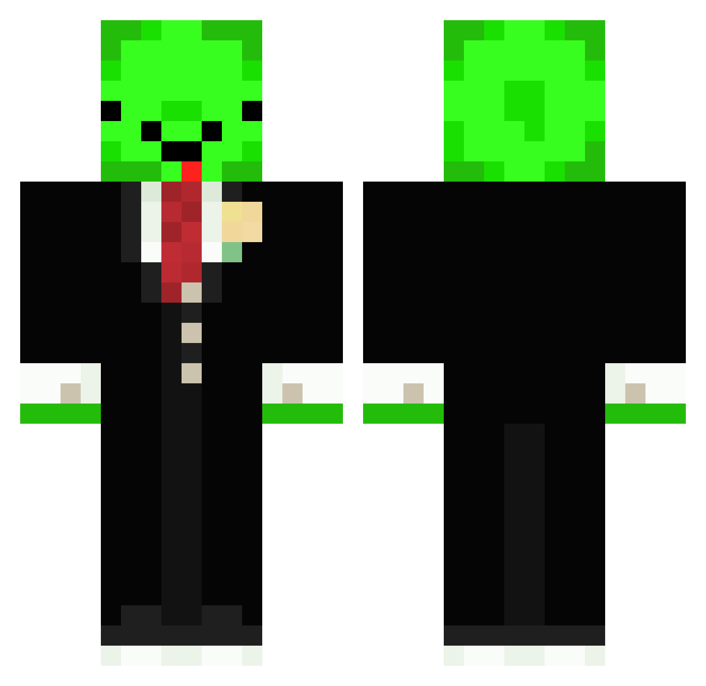 Teilkiwimitmir Minecraft skin, front and back view