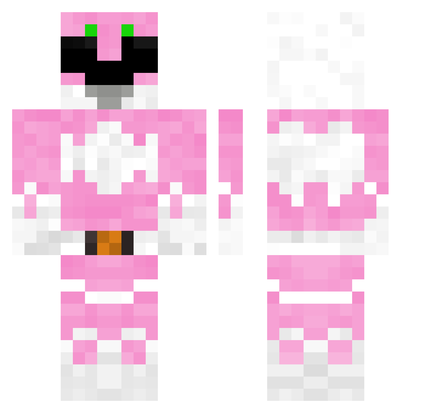 purplehockeygirl Minecraft skin, front and back view