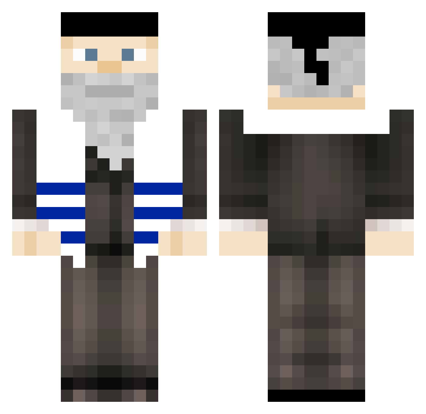 ArianYT2711 Minecraft skin, front and back view