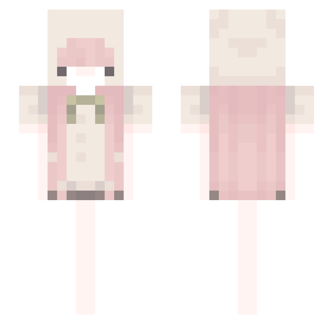 cyberlynx_9 Minecraft skin, front and back view