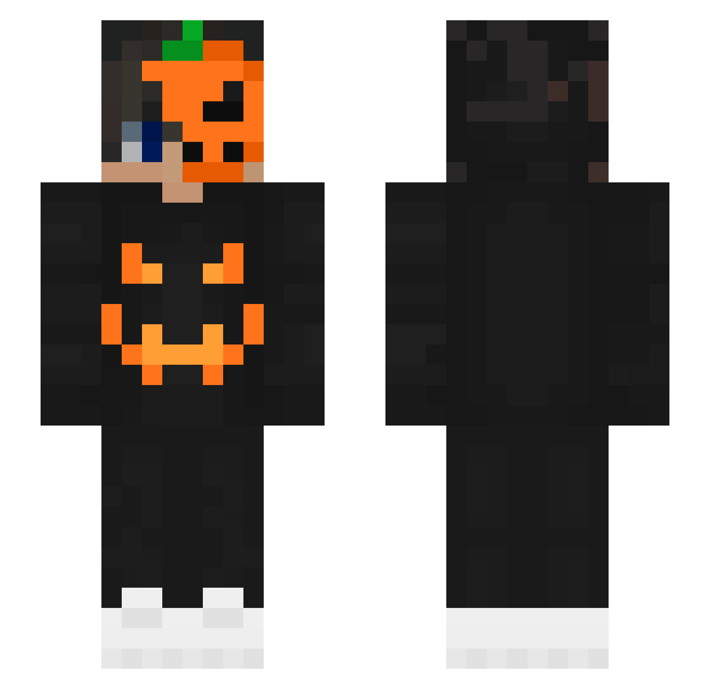 Revelito Minecraft skin, front and back view