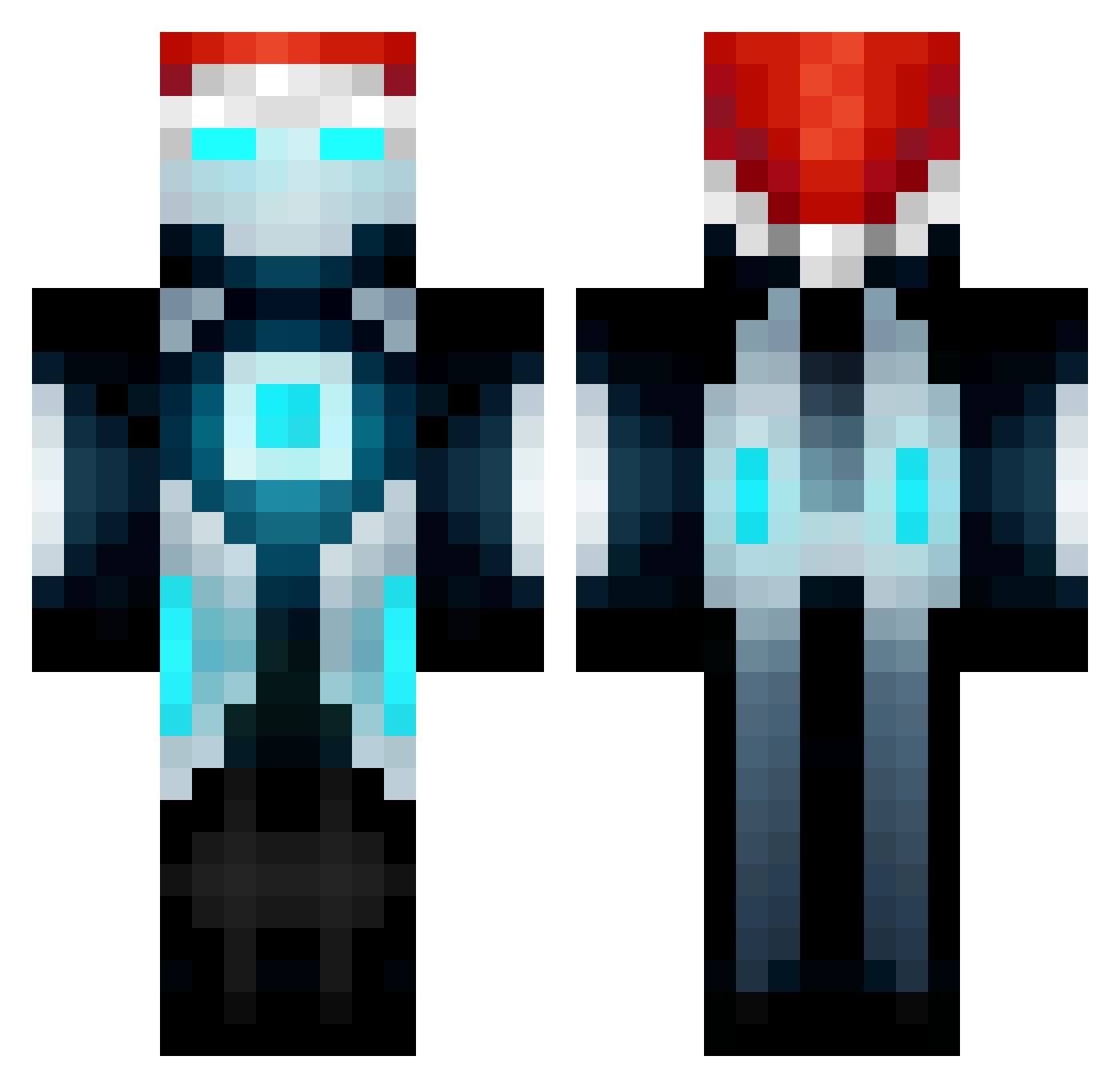 sound05 Minecraft skin, front and back view