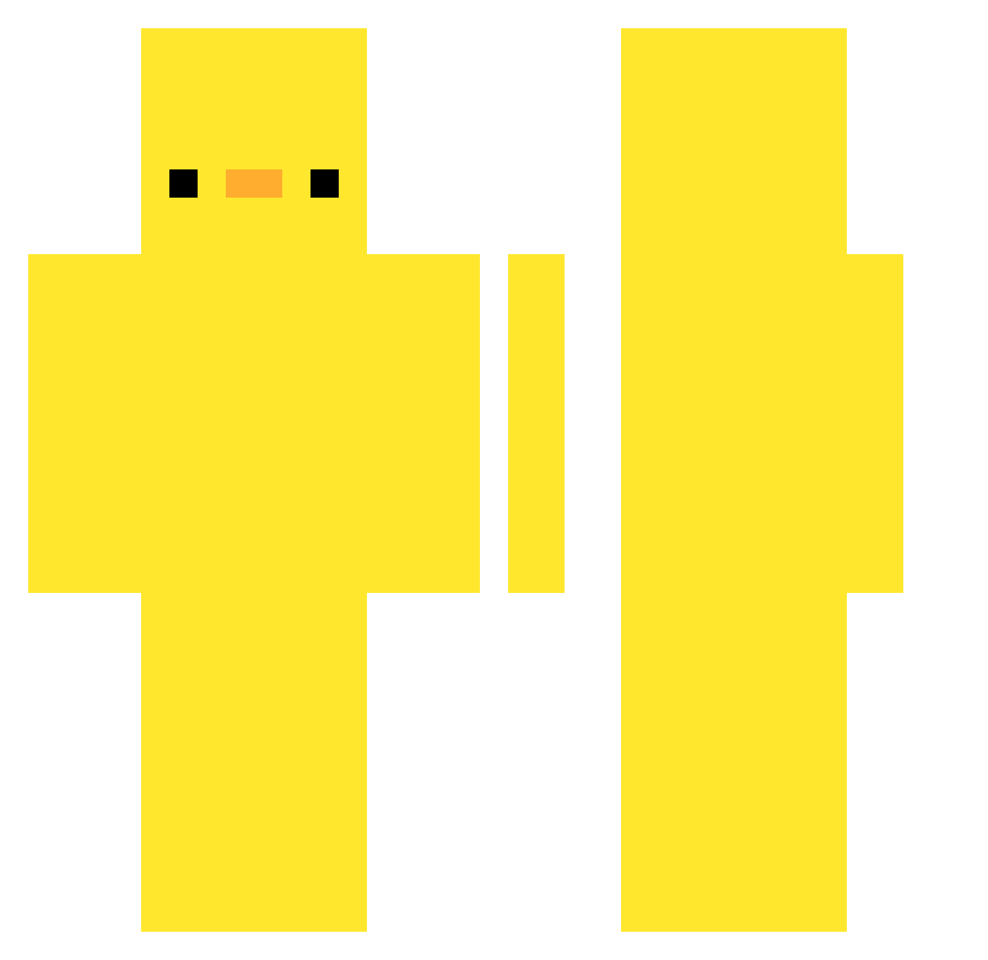 Slurpthatoj Minecraft skin, front and back view