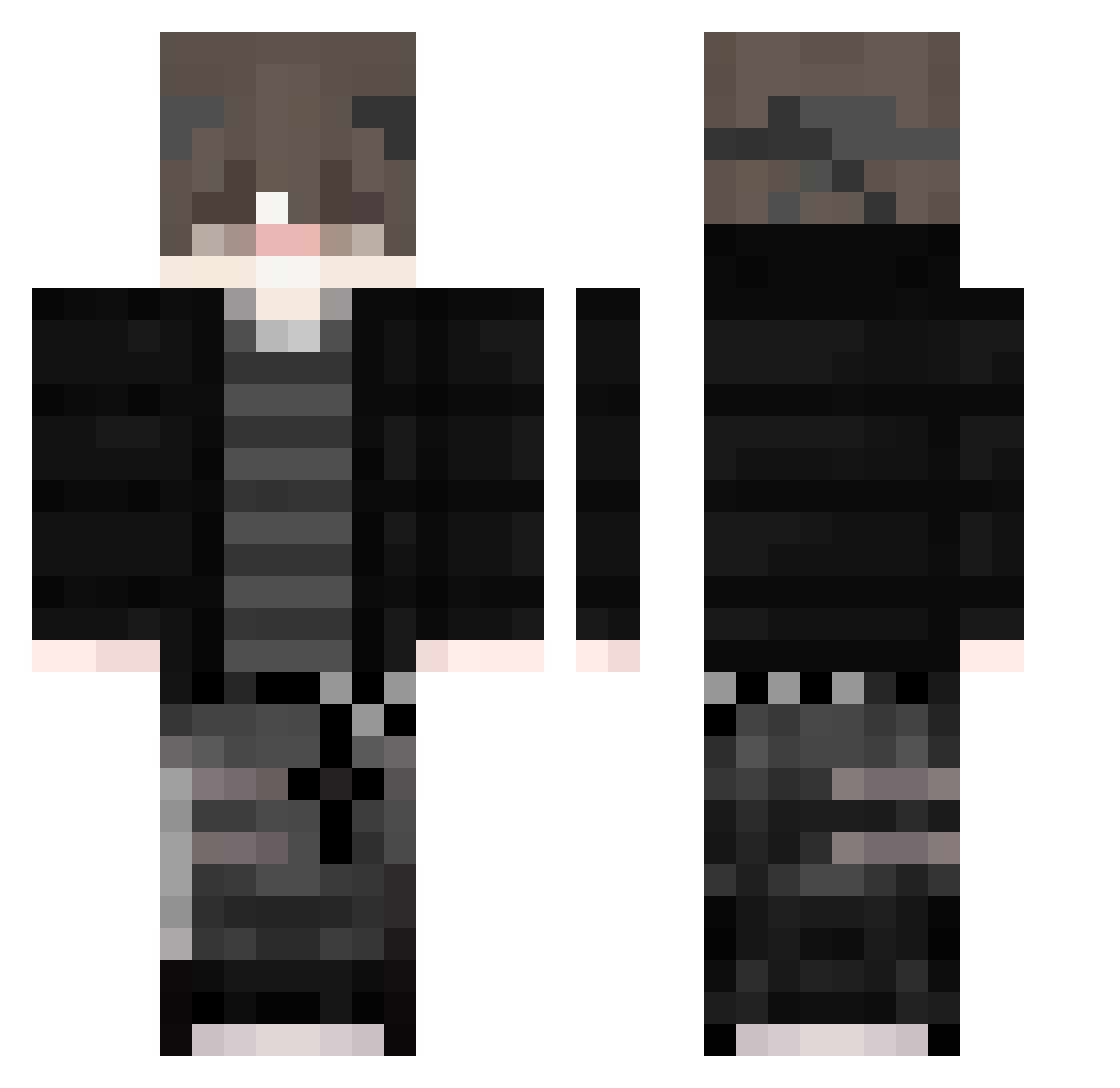 WeeMarK0 Minecraft skin, front and back view