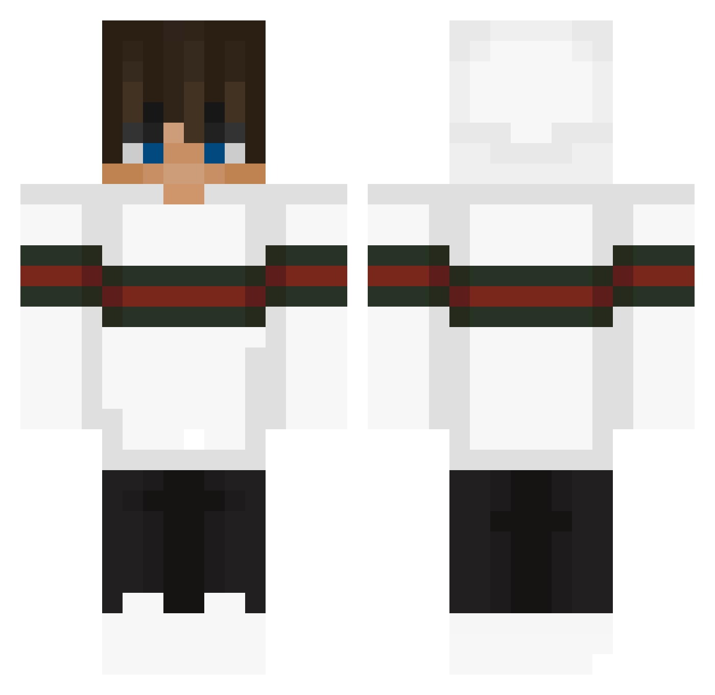 zWillSchlafen Minecraft skin, front and back view