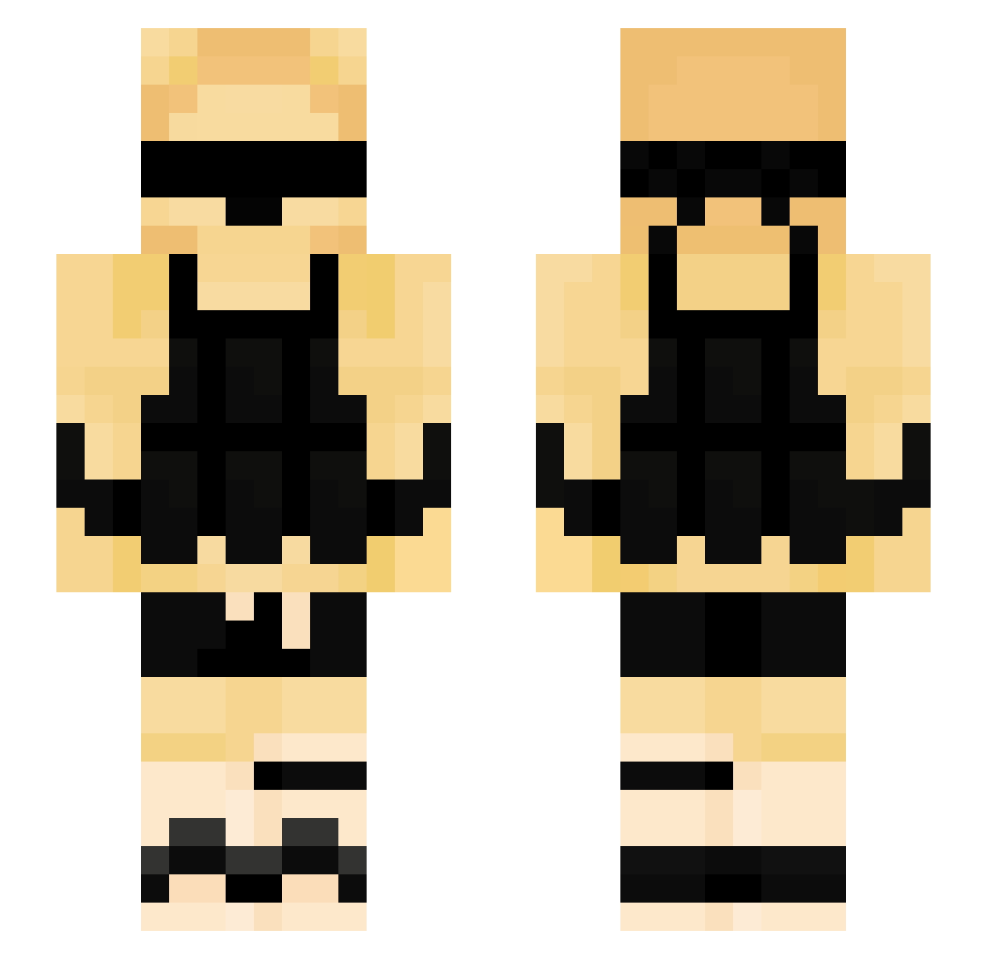Itz____ICE_____ Minecraft skin, front and back view