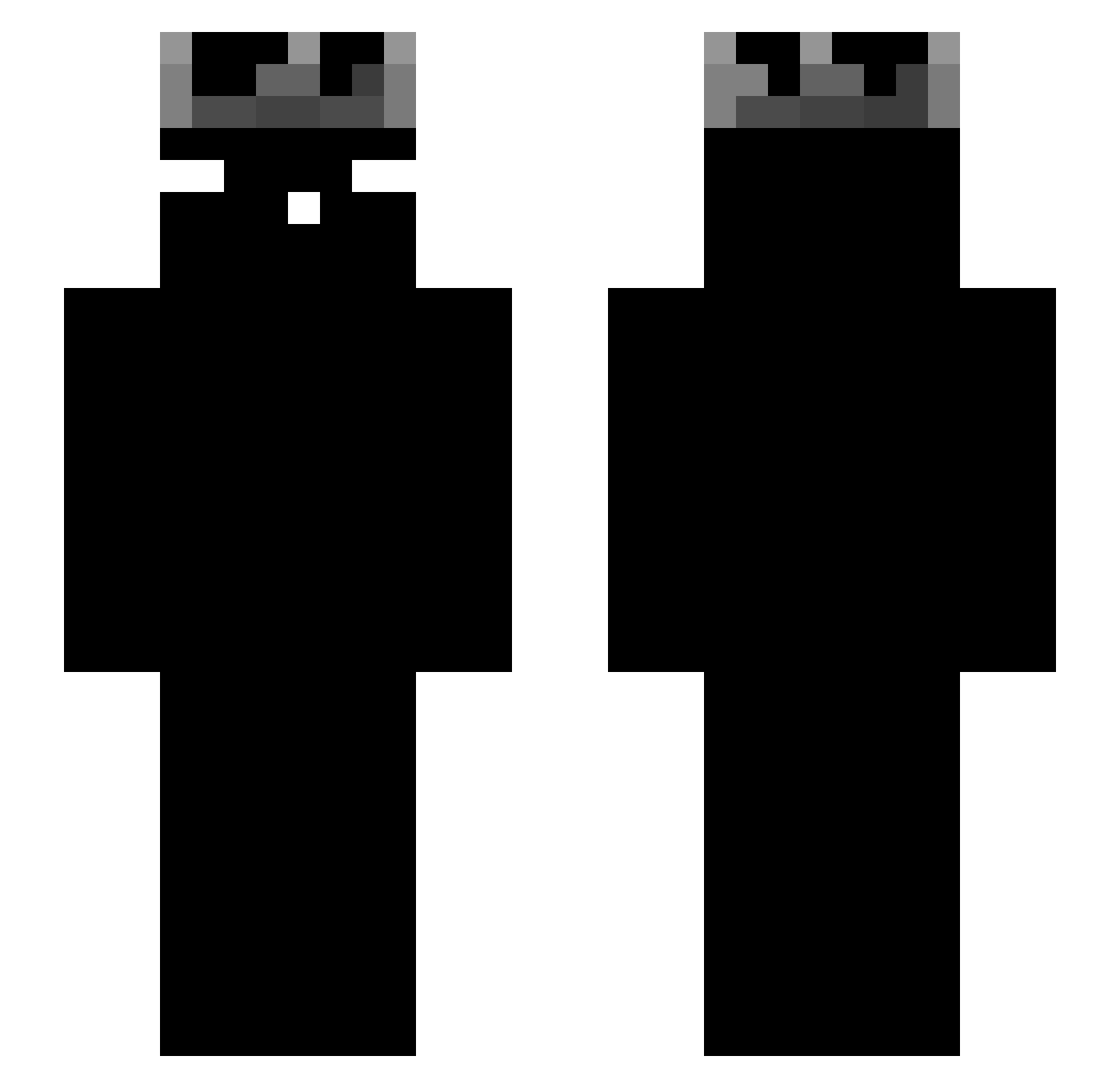 snapere Minecraft skin, front and back view