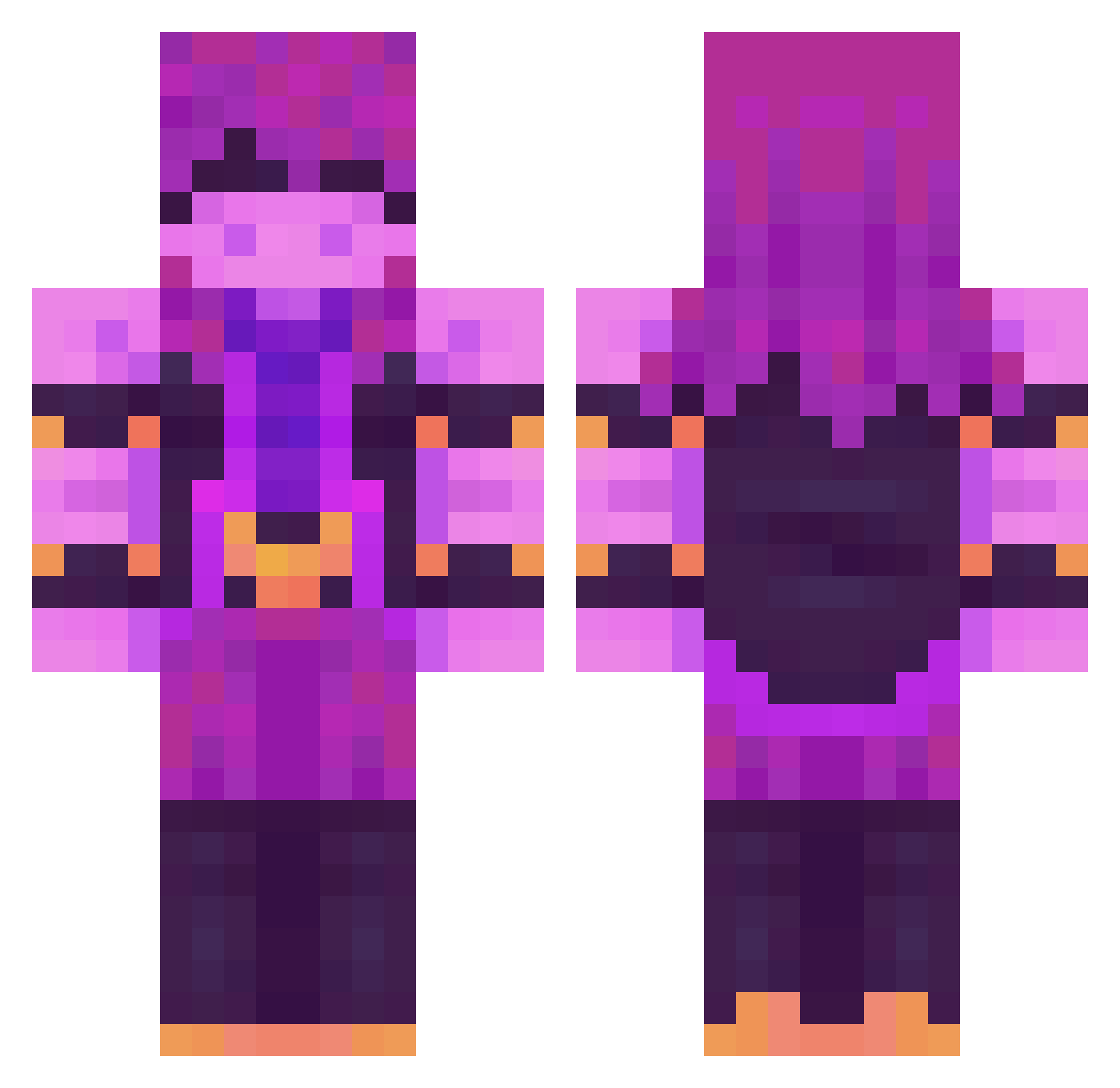 MrEclipse__ Minecraft skin, front and back view