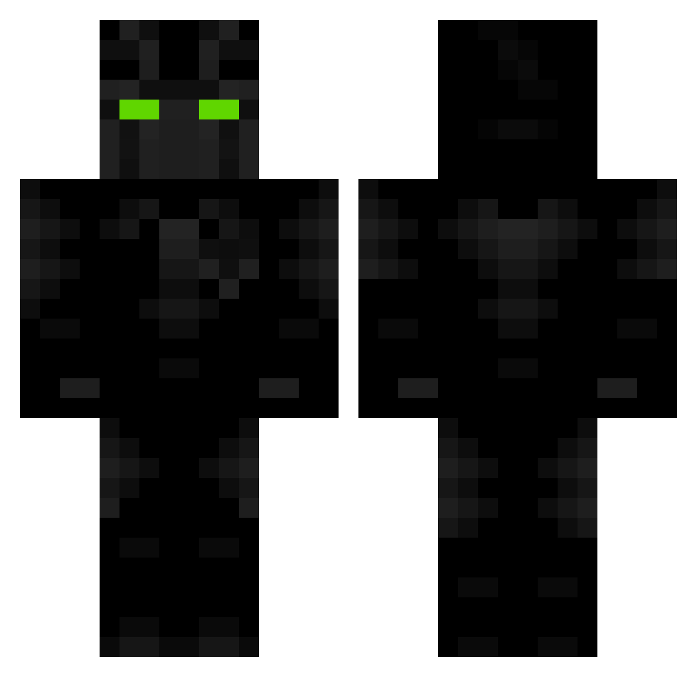 terr1ble Minecraft skin, front and back view