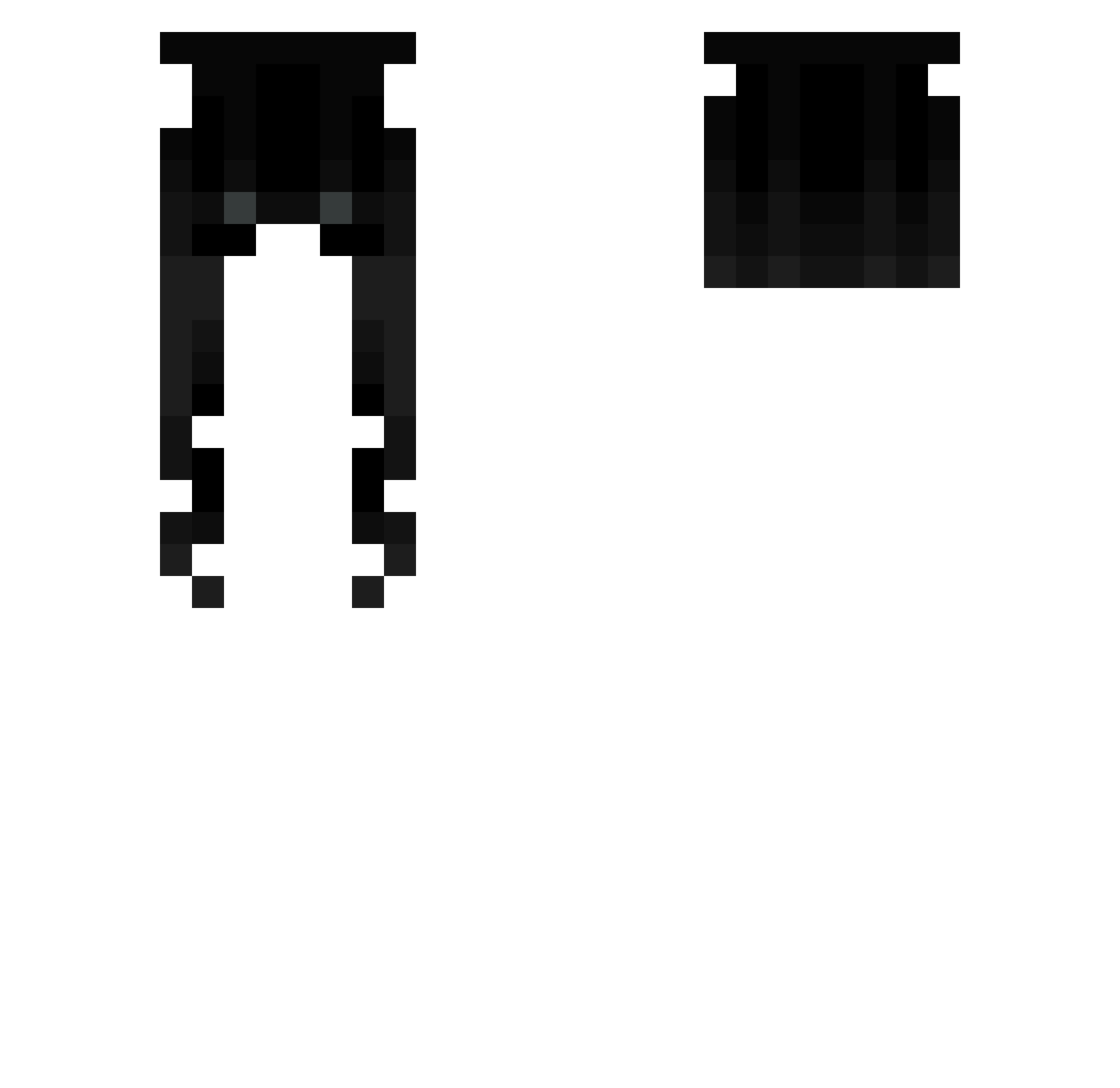starkizzy Minecraft skin, front and back view