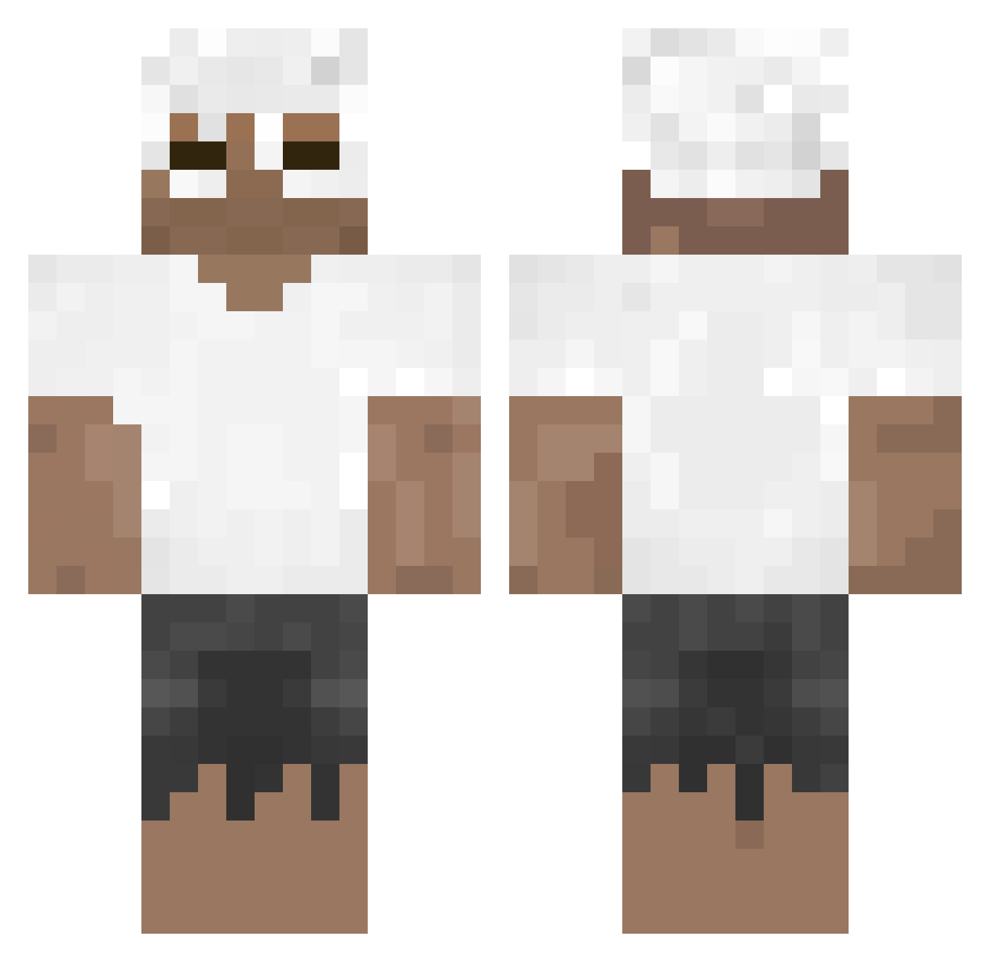 Yoshi___ Minecraft skin, front and back view