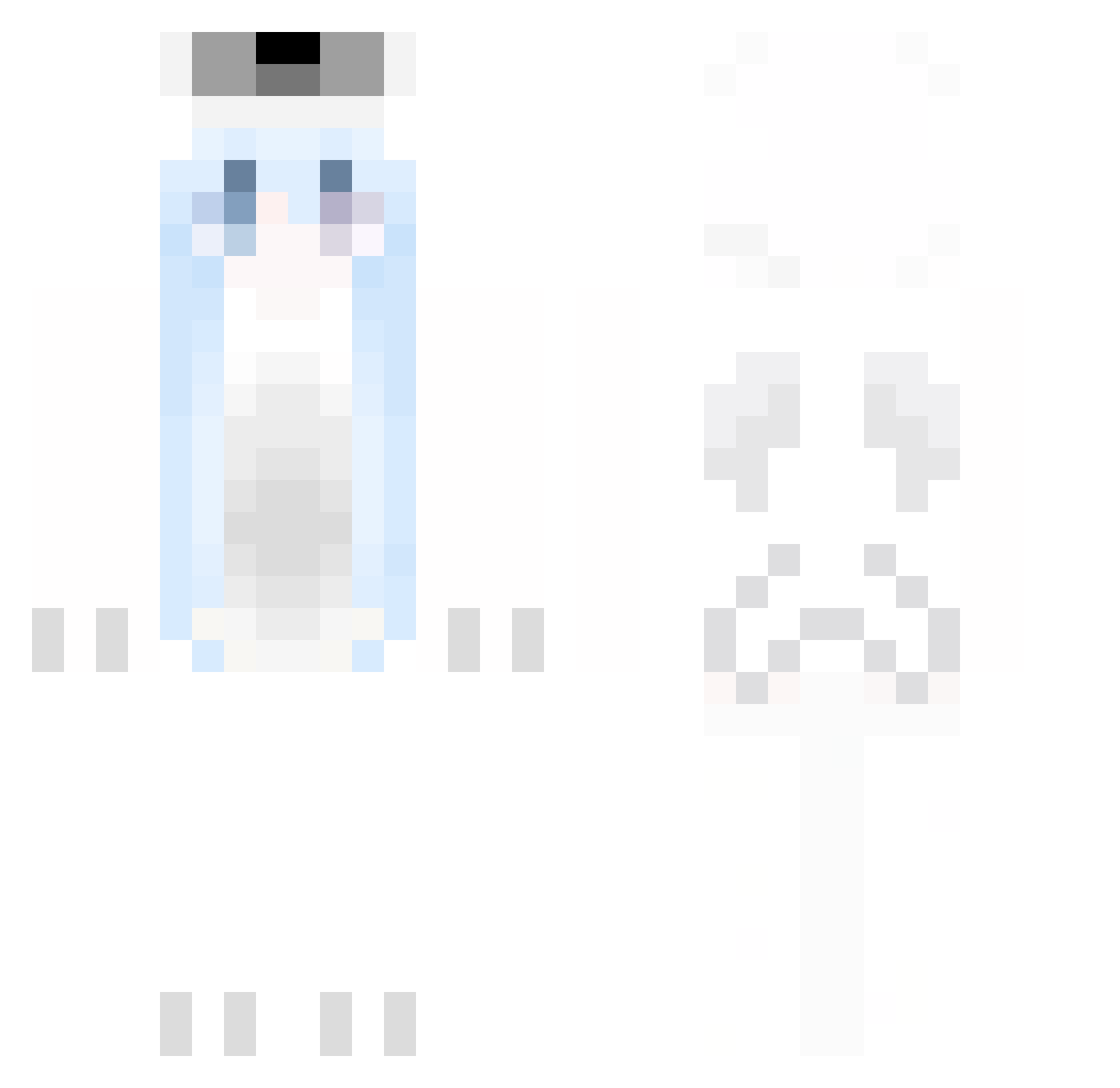 Pacanie Minecraft skin, front and back view