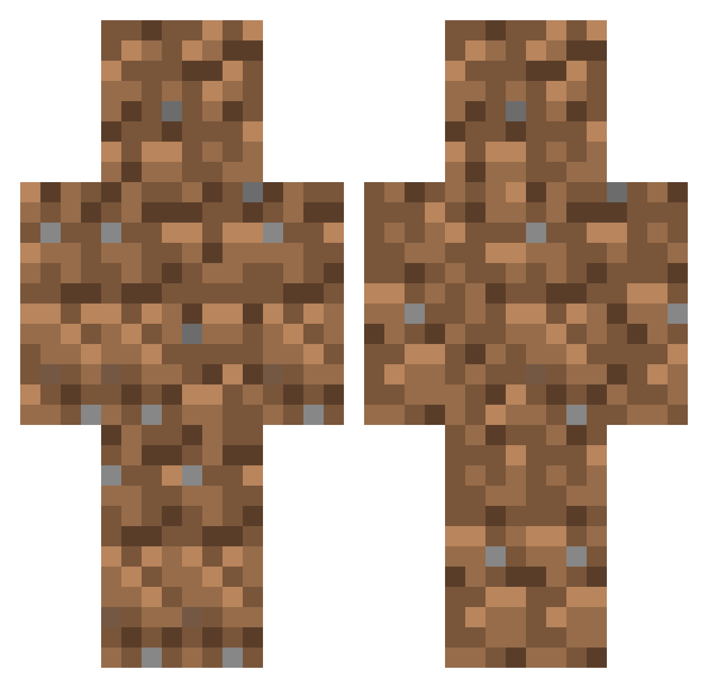 mts308 Minecraft skin, front and back view
