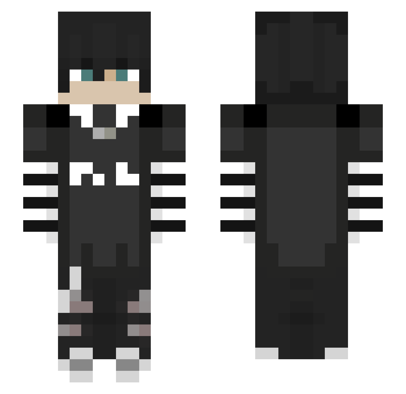 endgame_spoiler Minecraft skin, front and back view
