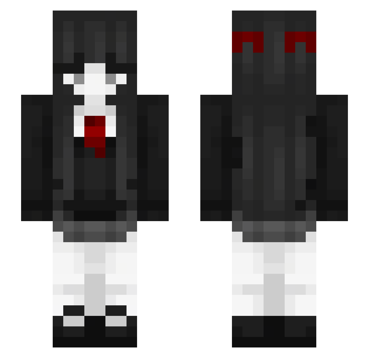 Alyson Minecraft skin, front and back view