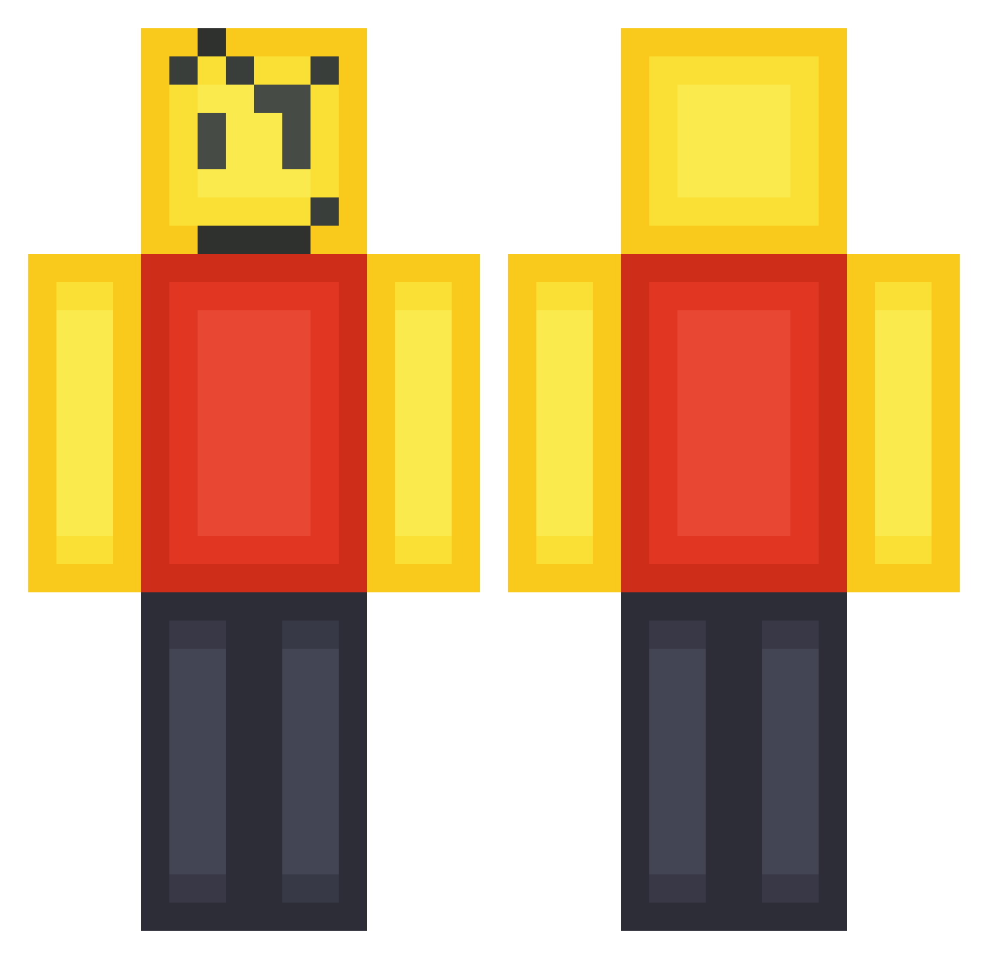 articcccccc Minecraft skin, front and back view