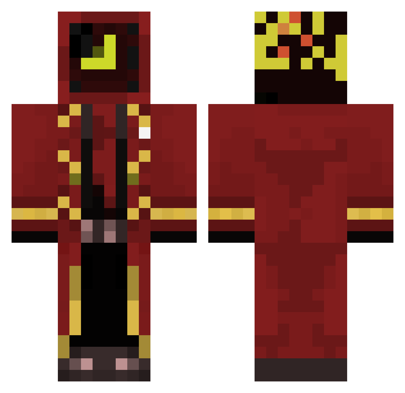 misto_quente_ Minecraft skin, front and back view