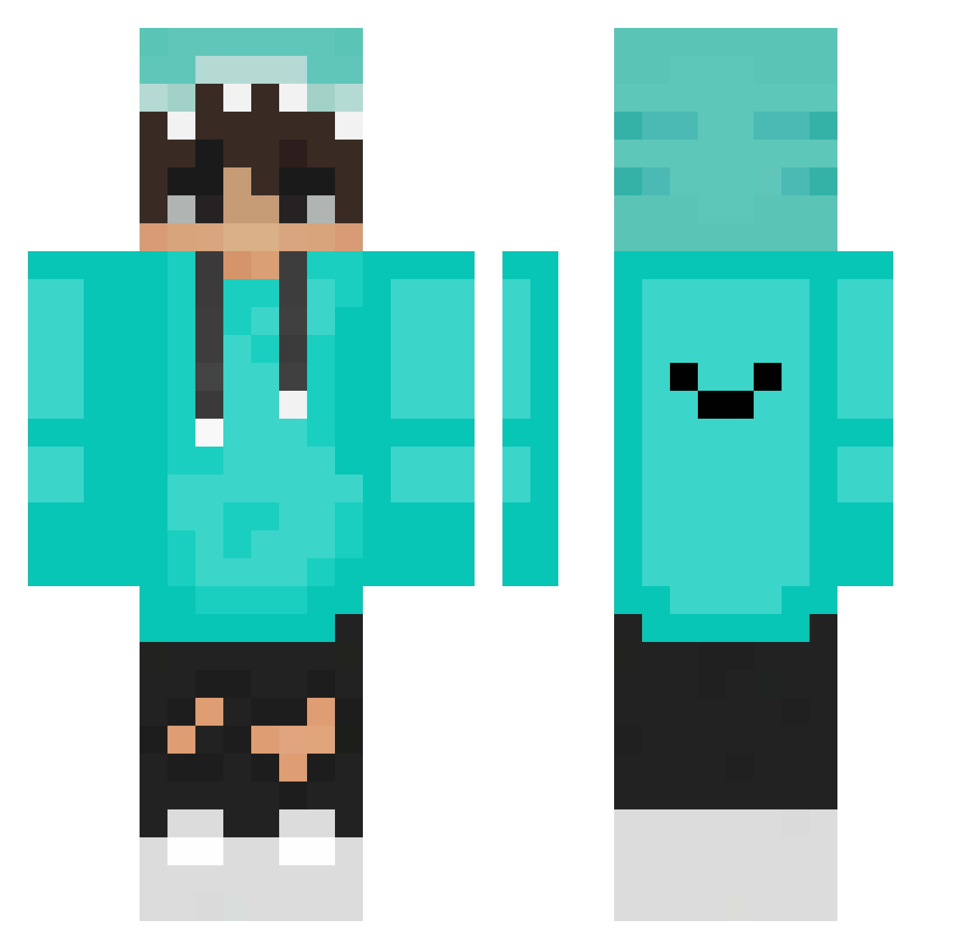 Zujie_0819 Minecraft skin, front and back view
