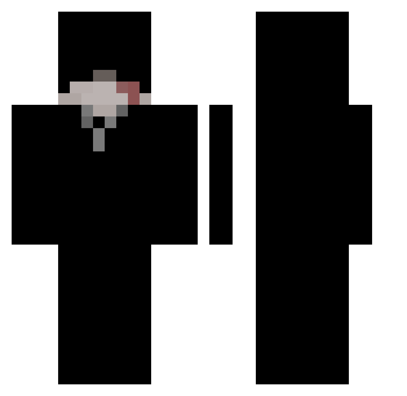 NotLanjo Minecraft skin, front and back view