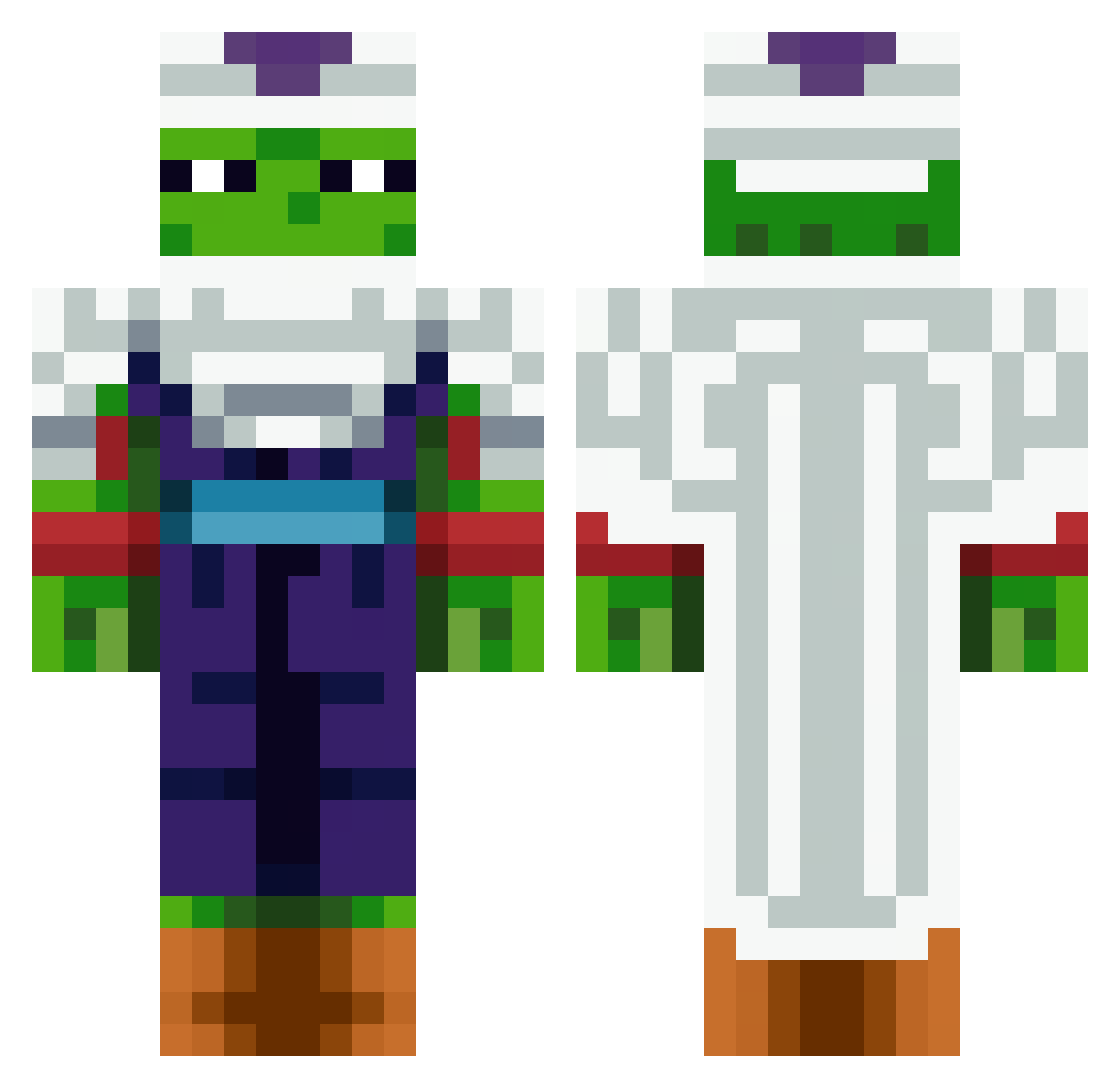 swampboy3000 Minecraft skin, front and back view