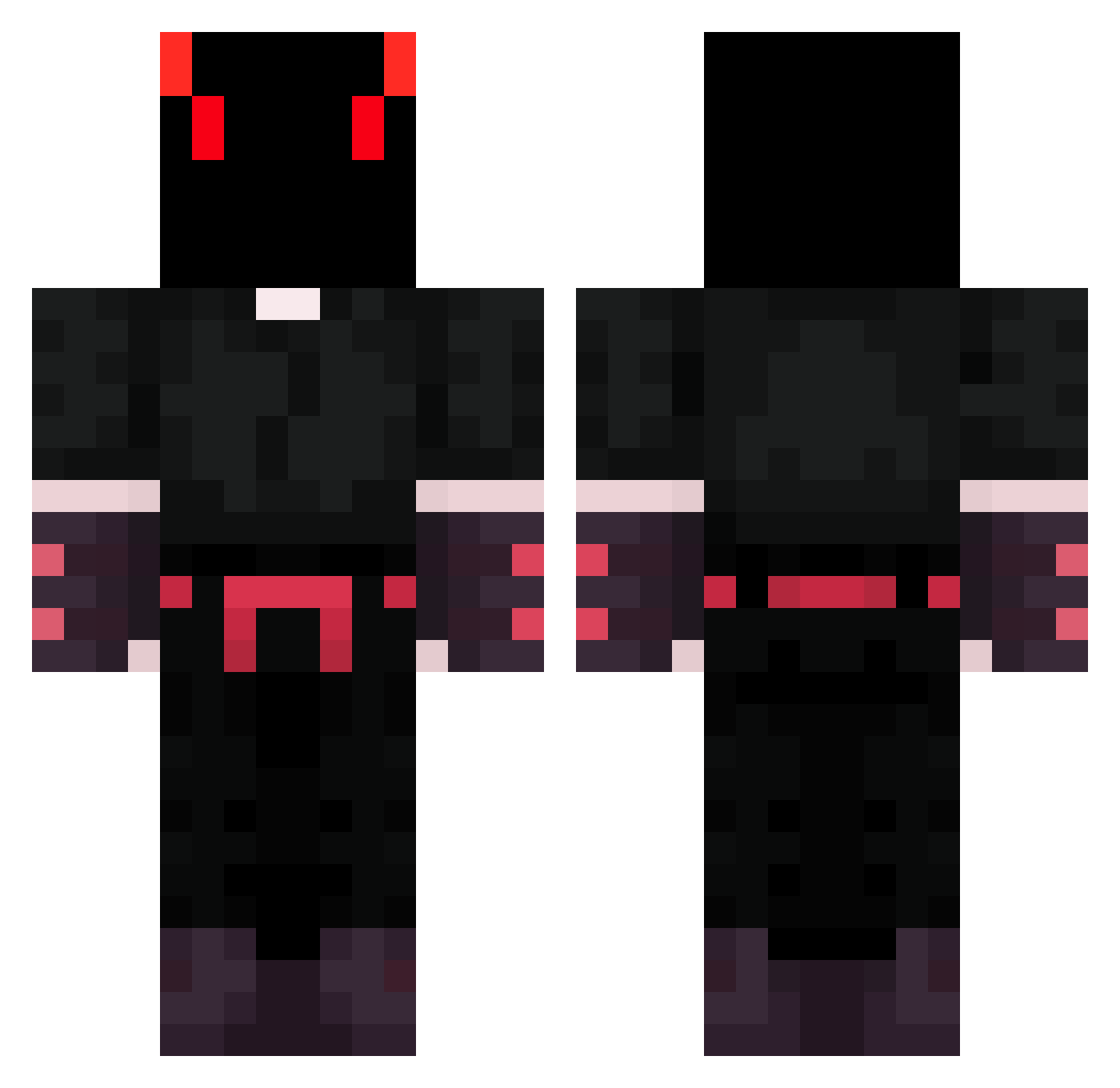 TheEmmm Minecraft skin, front and back view