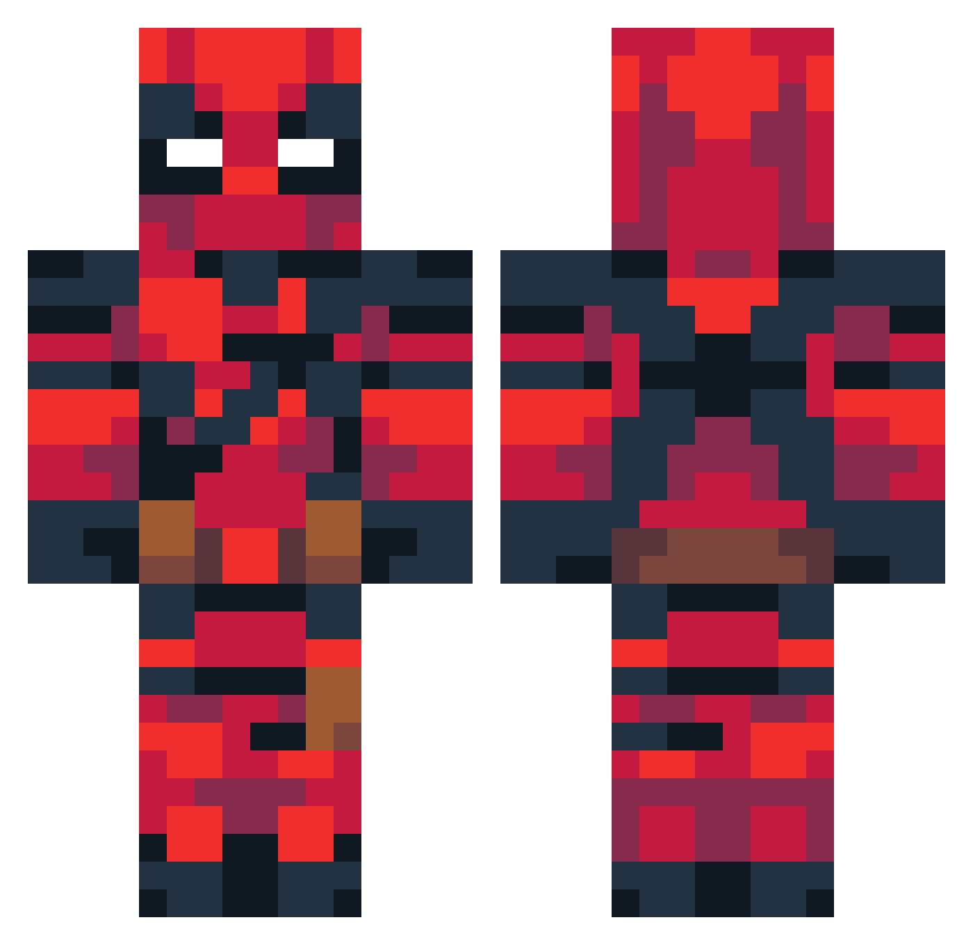 Tienti07 Minecraft skin, front and back view