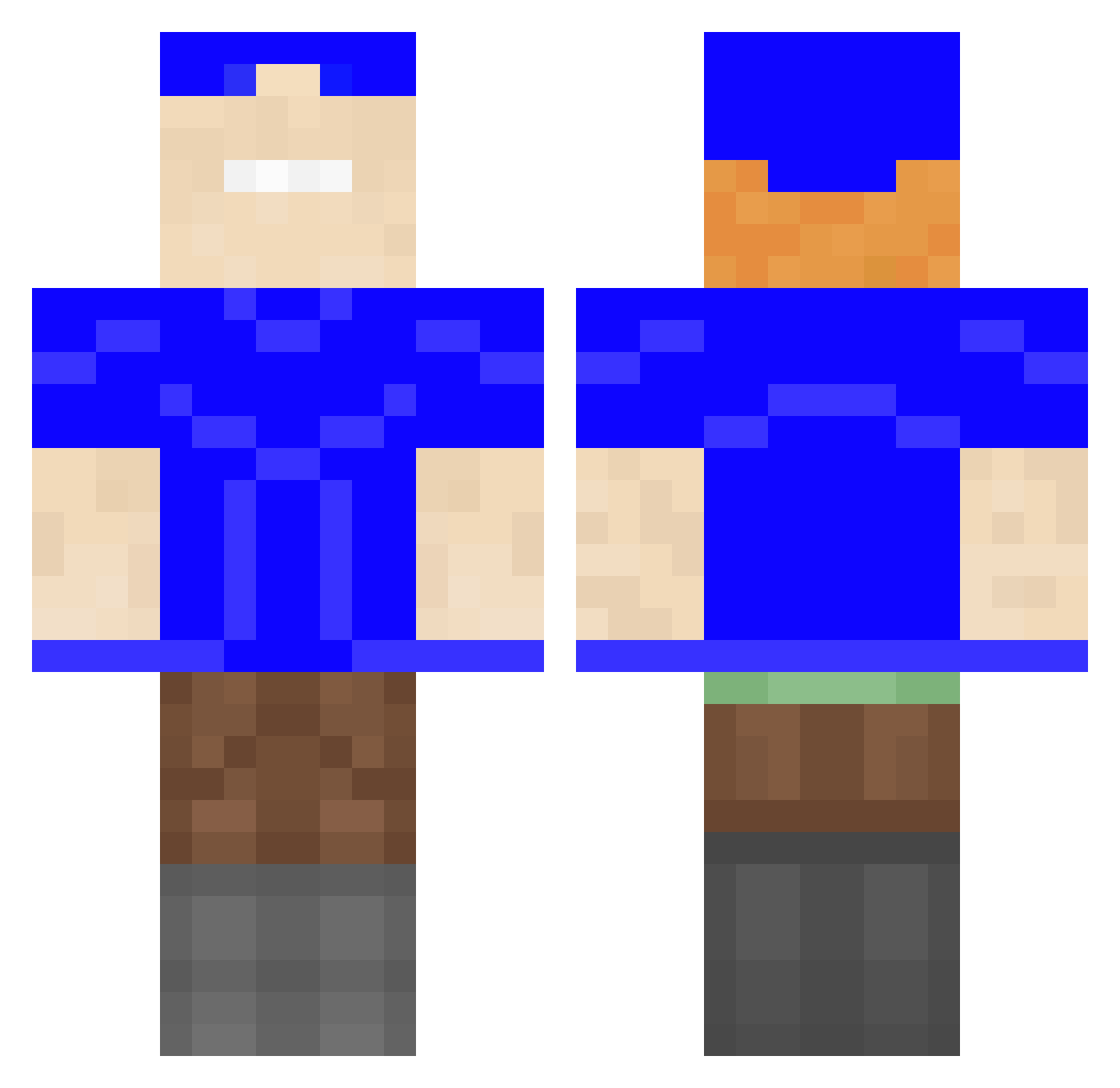 Spassskanonen4 Minecraft skin, front and back view