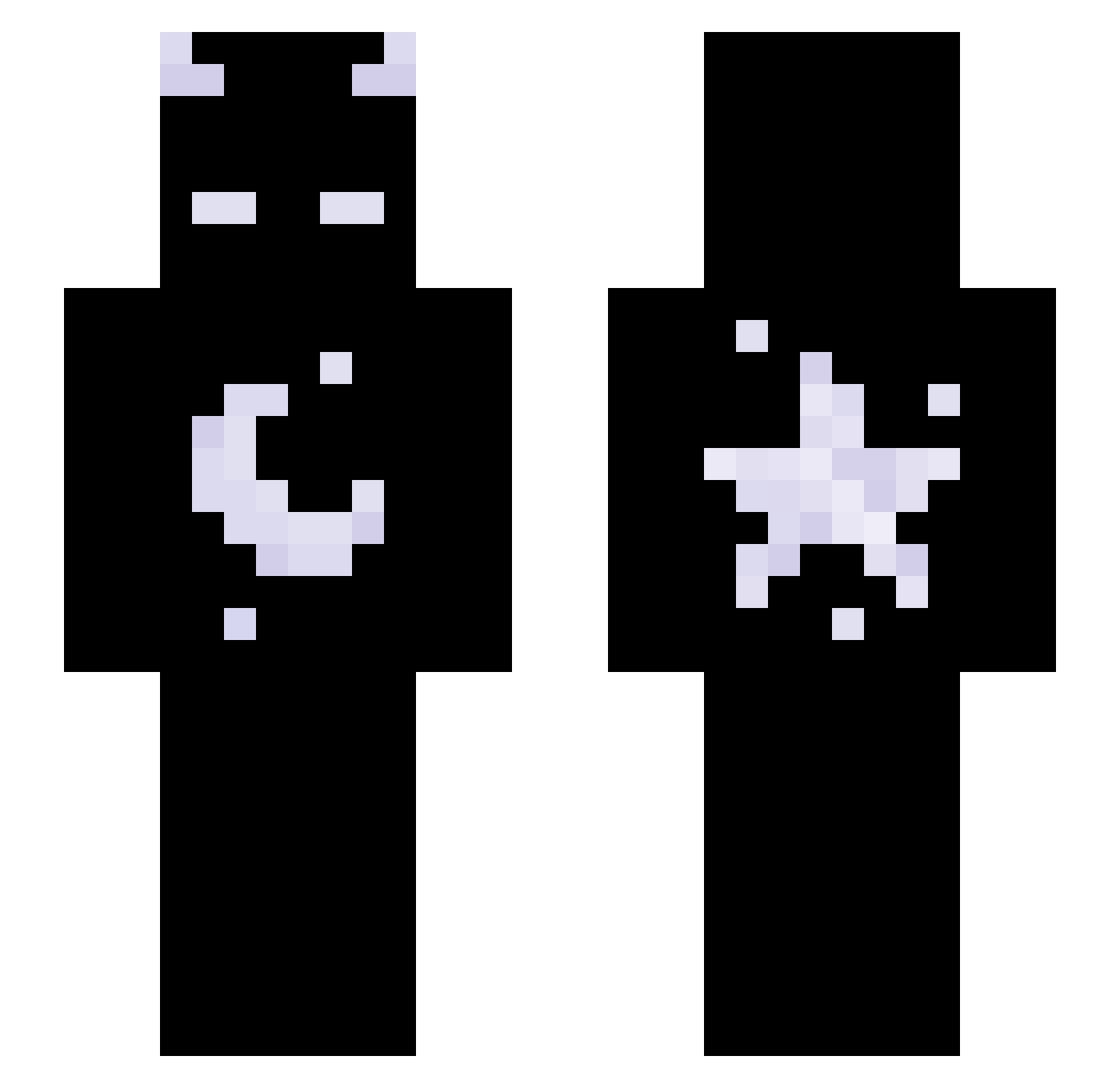 ItzIkxq_ Minecraft skin, front and back view