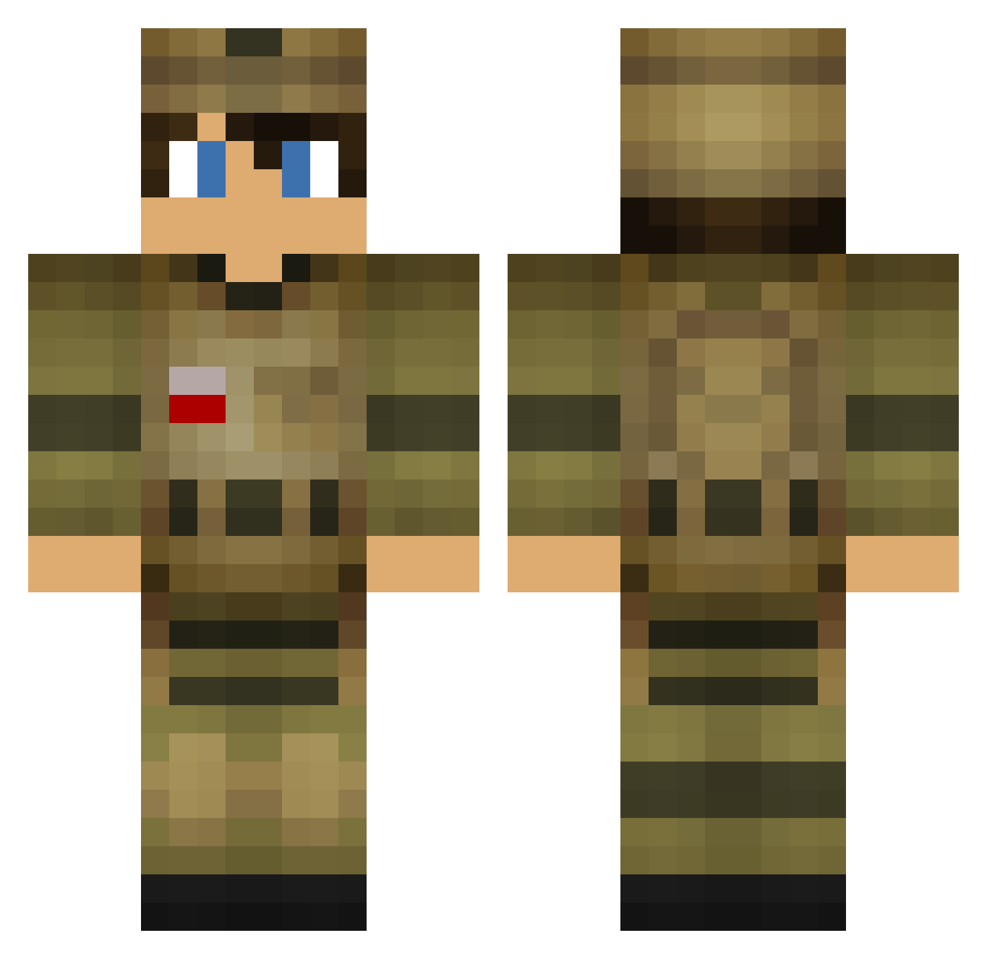 Mr_Yoshi_50 Minecraft skin, front and back view