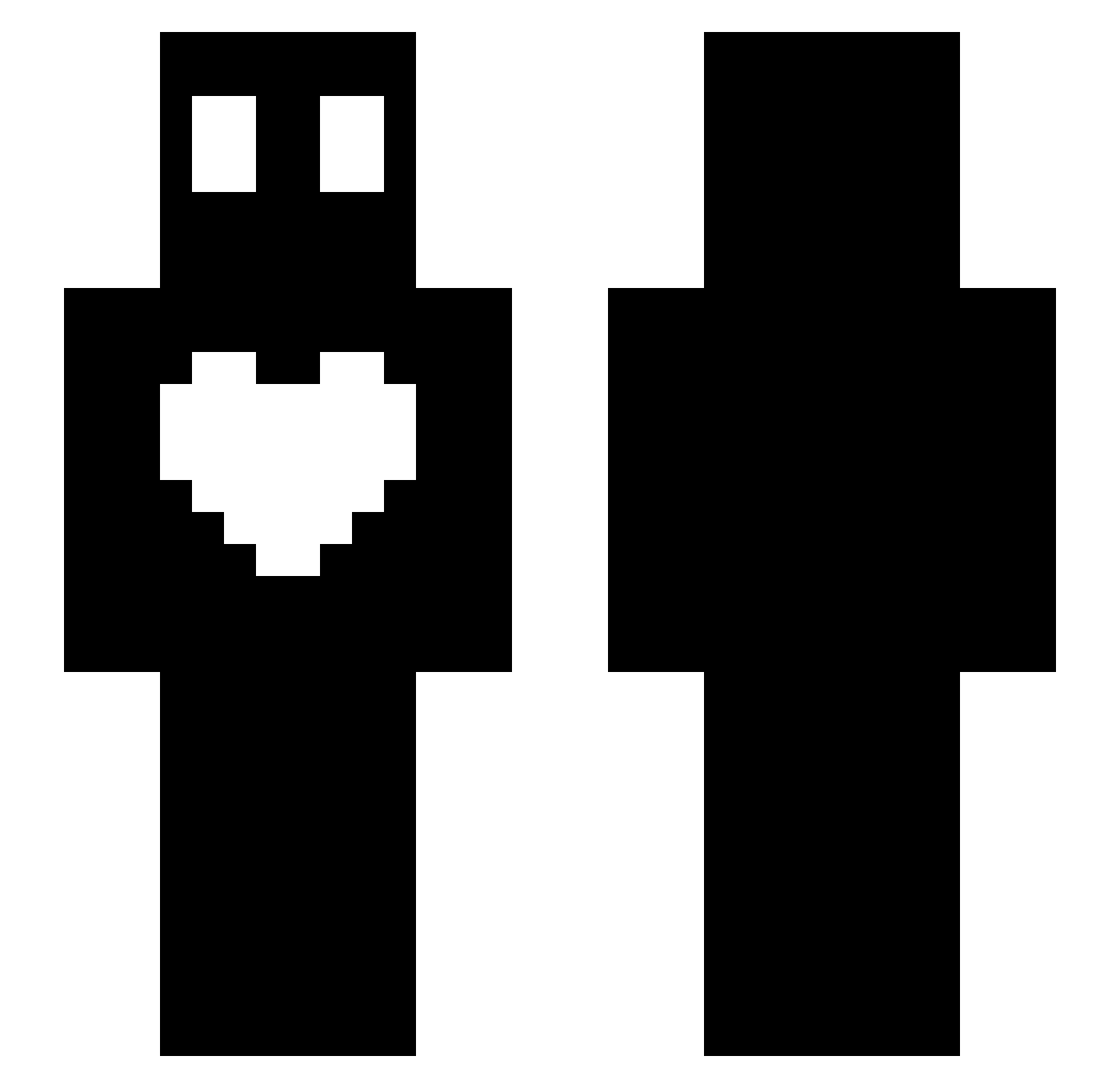 LEGO_STOP Minecraft skin, front and back view