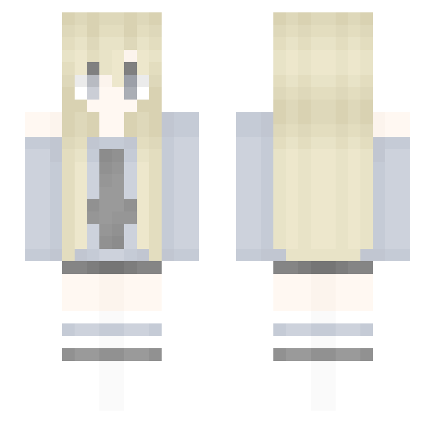holdontome Minecraft skin, front and back view