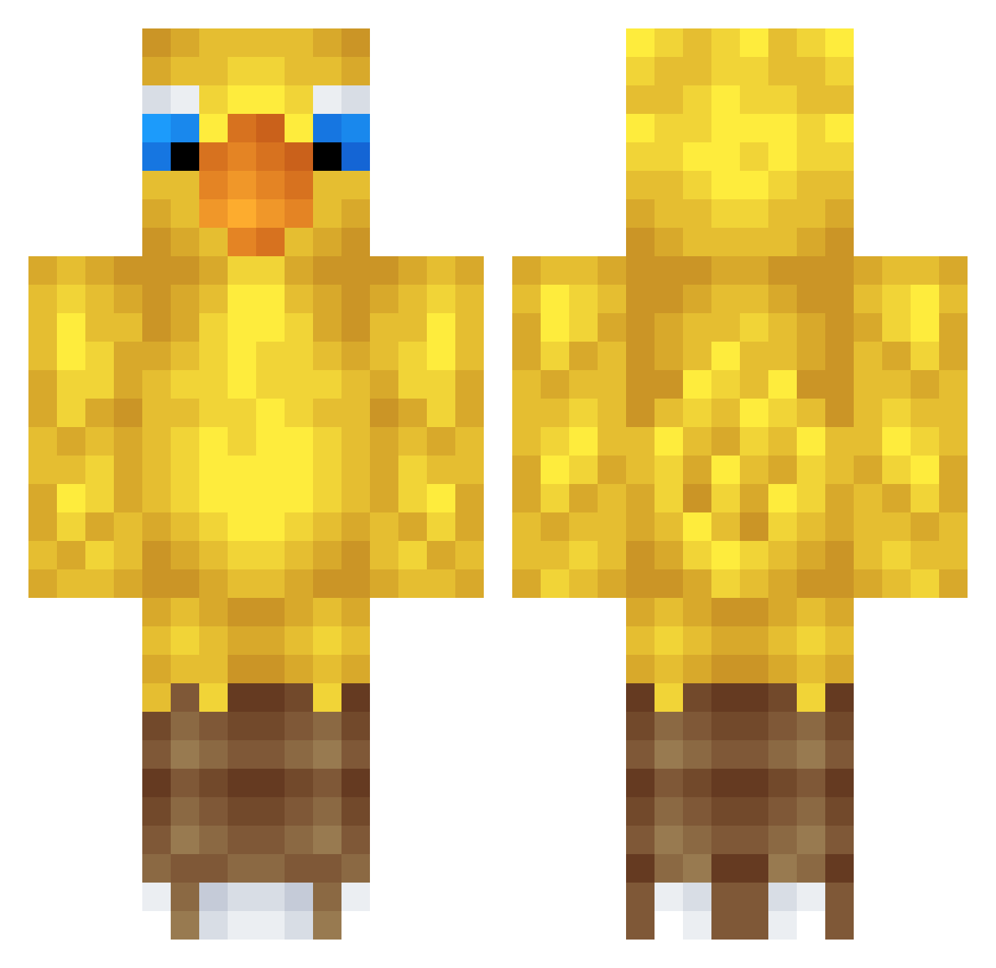 coolLane Minecraft skin, front and back view