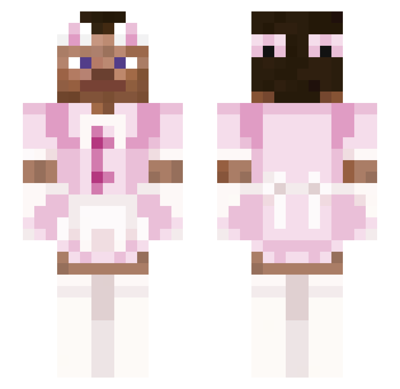 DracheErwache Minecraft skin, front and back view