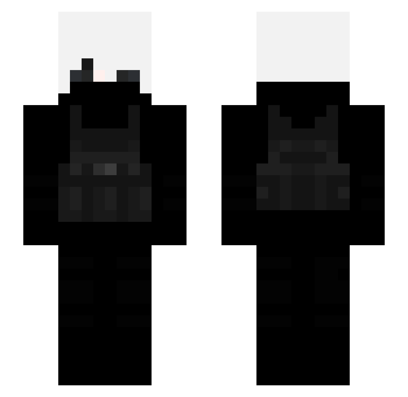 Poisen_ Minecraft skin, front and back view