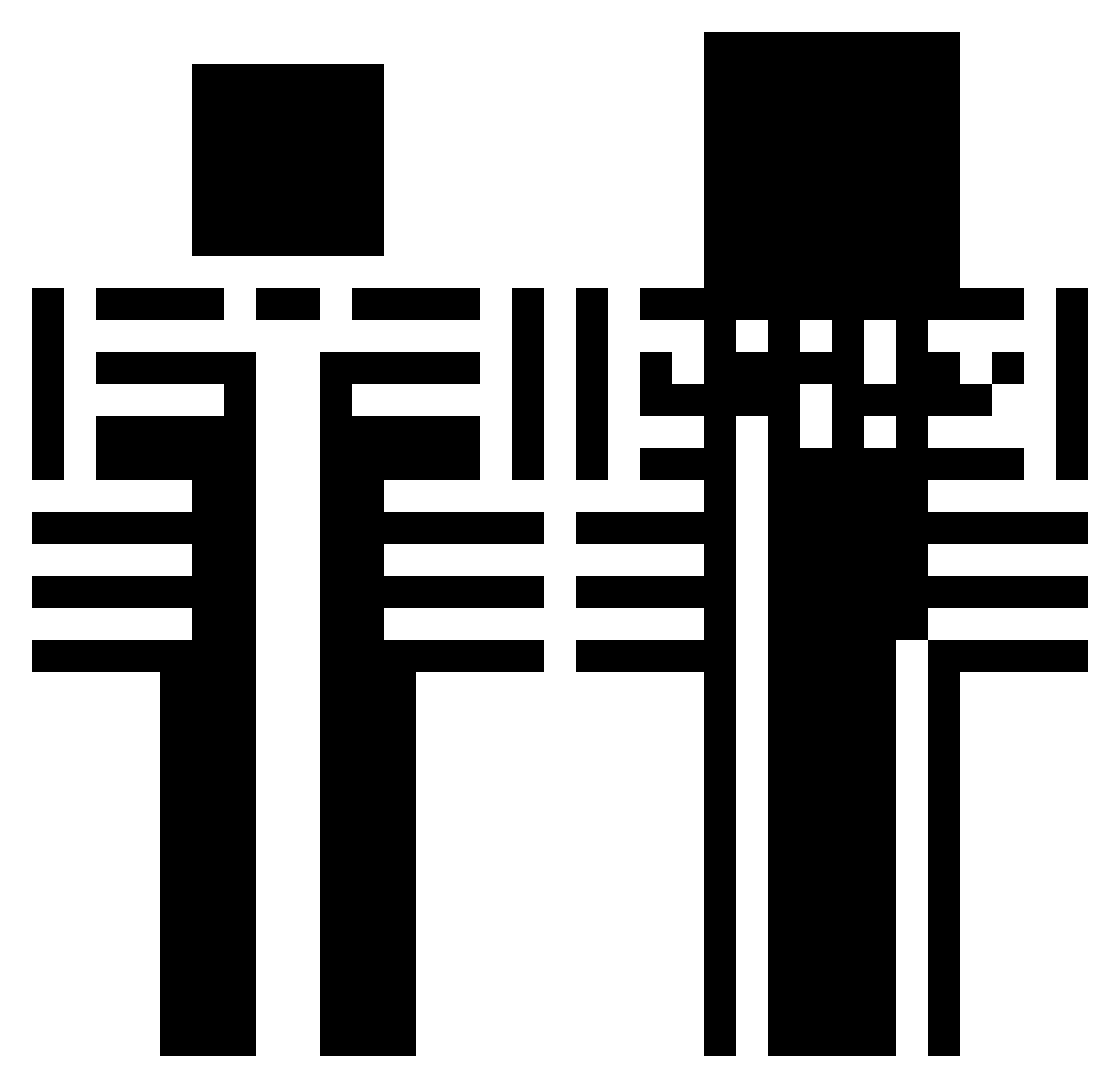 XKMT Minecraft skin, front and back view