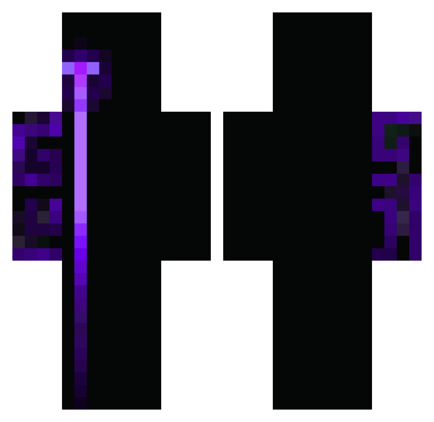 Danf3r Minecraft skin, front and back view