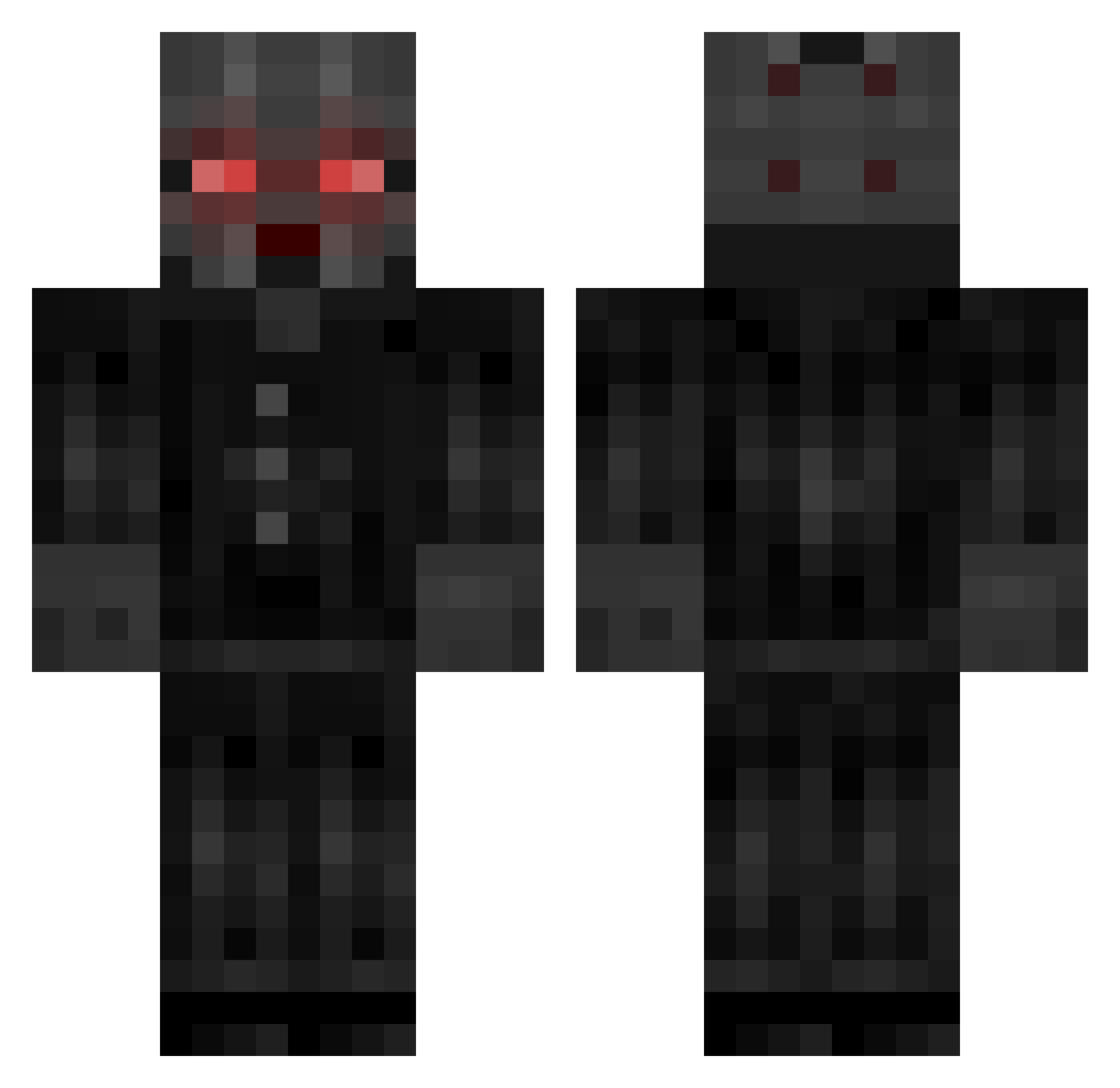 RelvaireJr Minecraft skin, front and back view