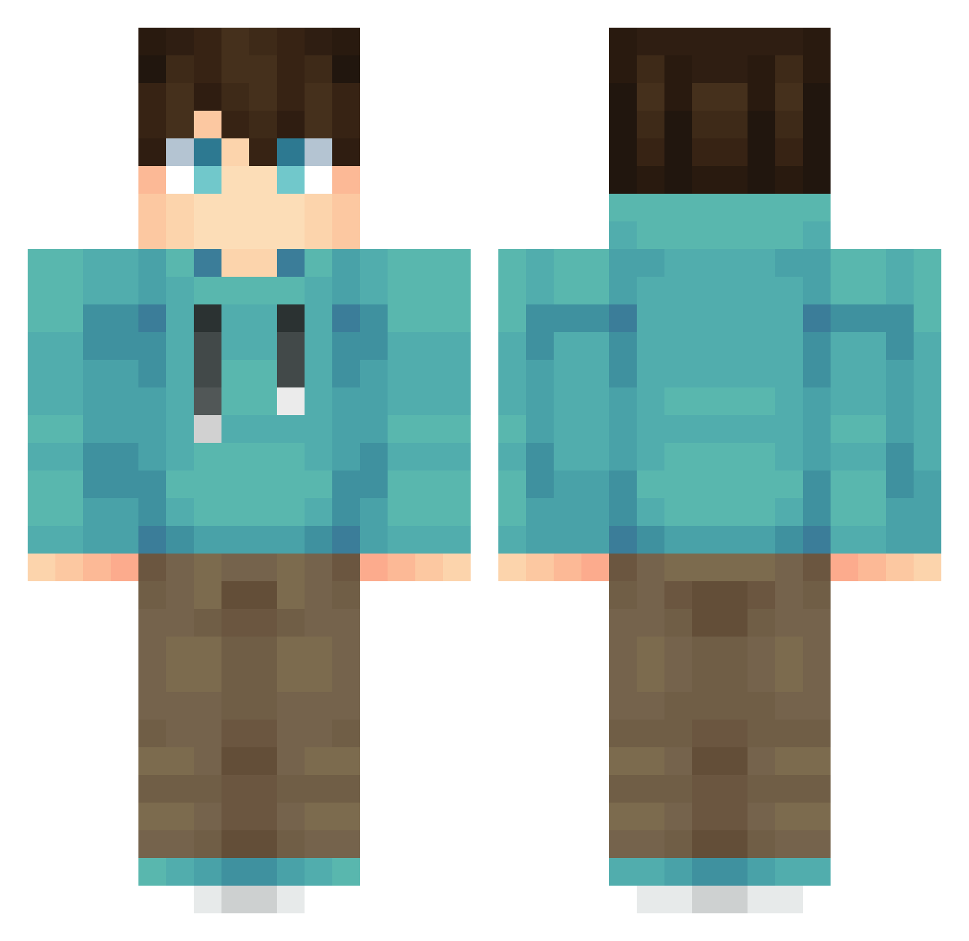 ysdongq Minecraft skin, front and back view