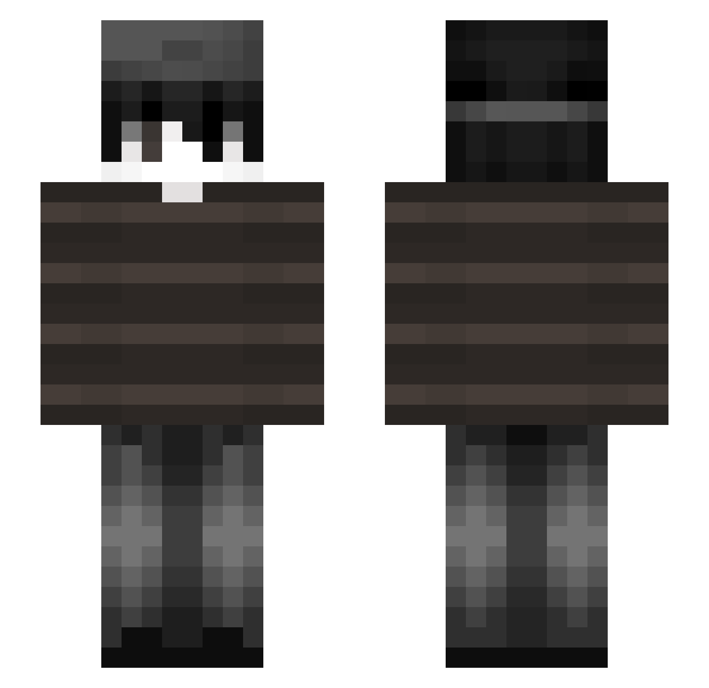 Realm_of_Lucy Minecraft skin, front and back view