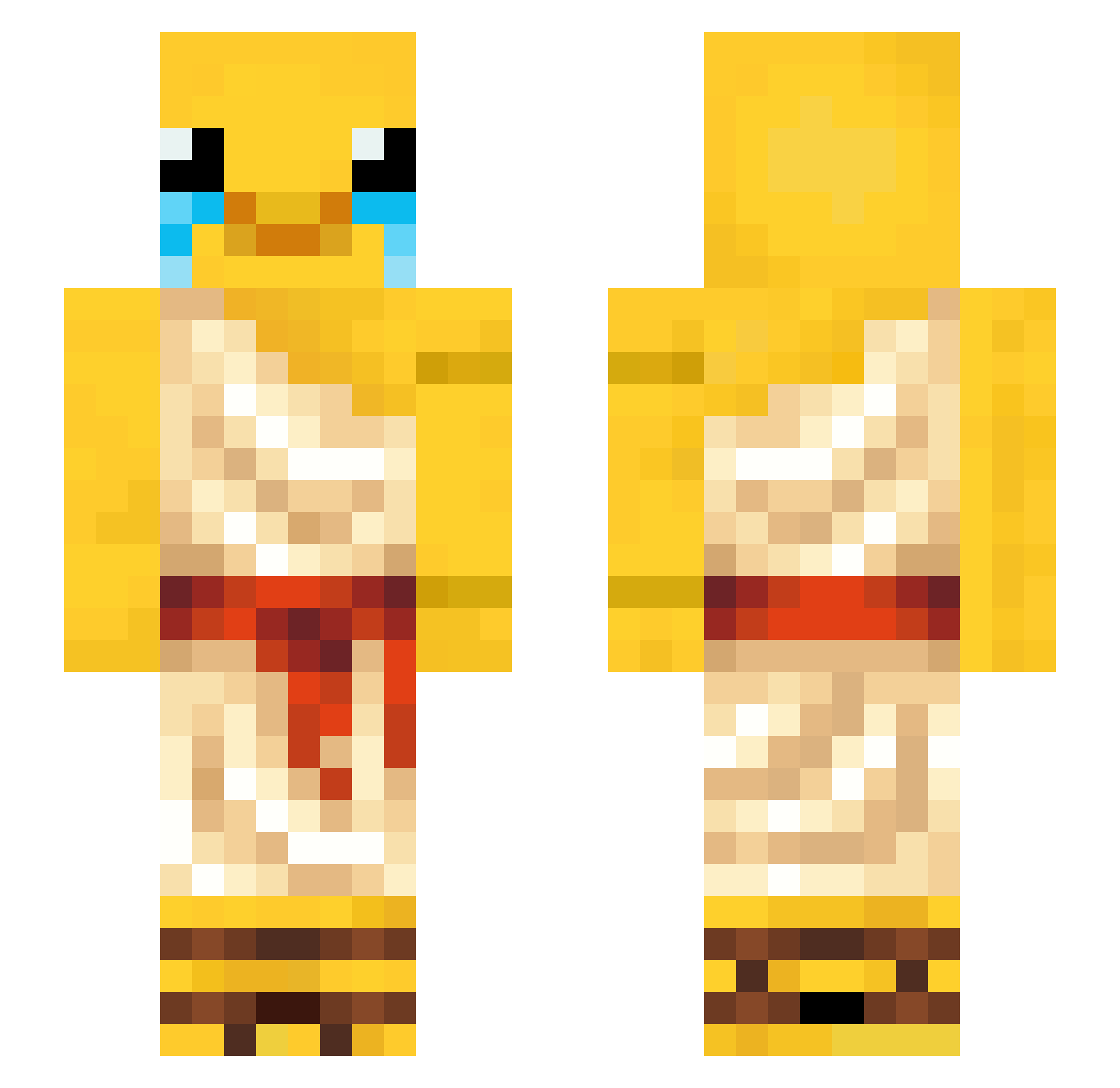 ItsTheStarGazer Minecraft skin, front and back view