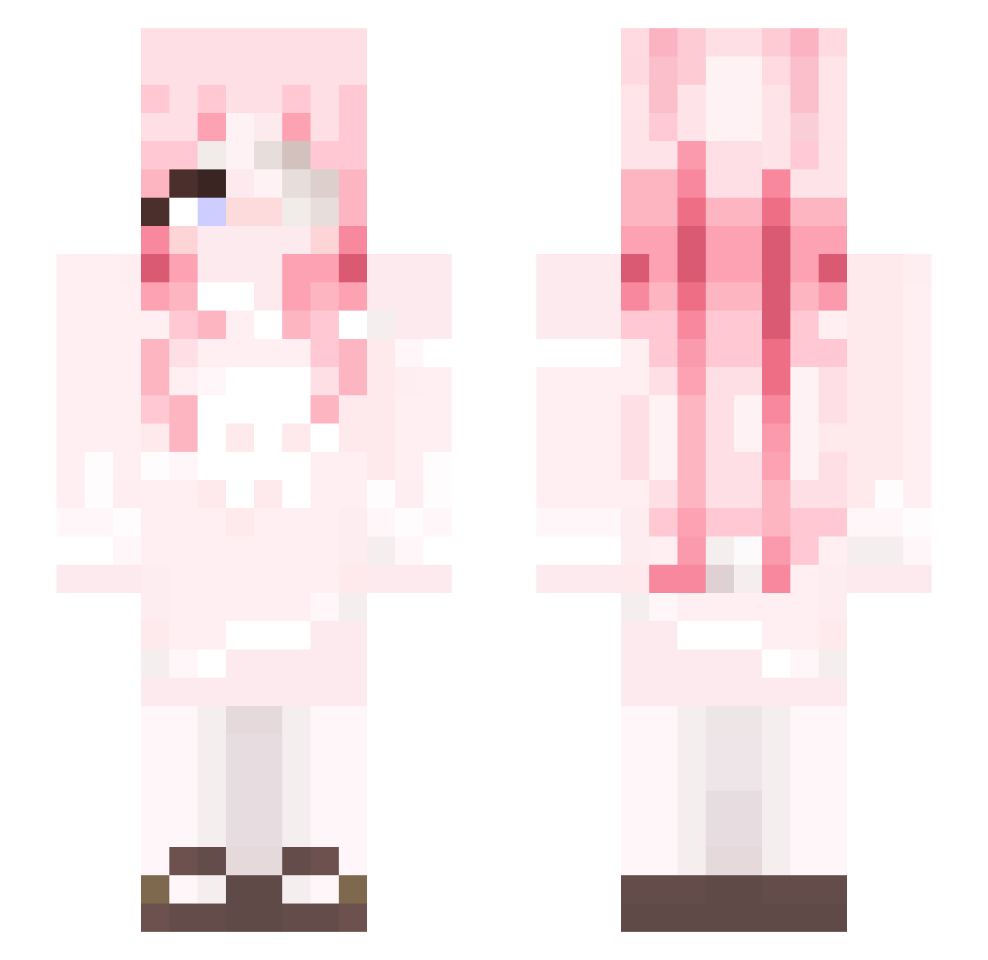 raindotbsp Minecraft skin, front and back view