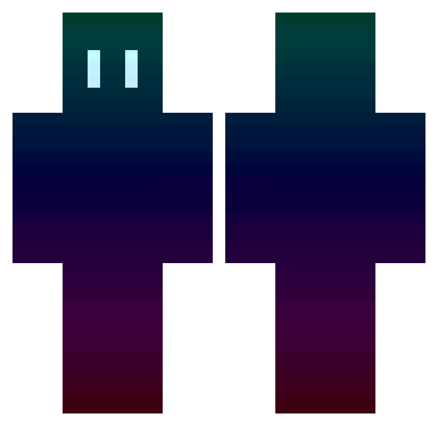 ZenSer011 Minecraft skin, front and back view