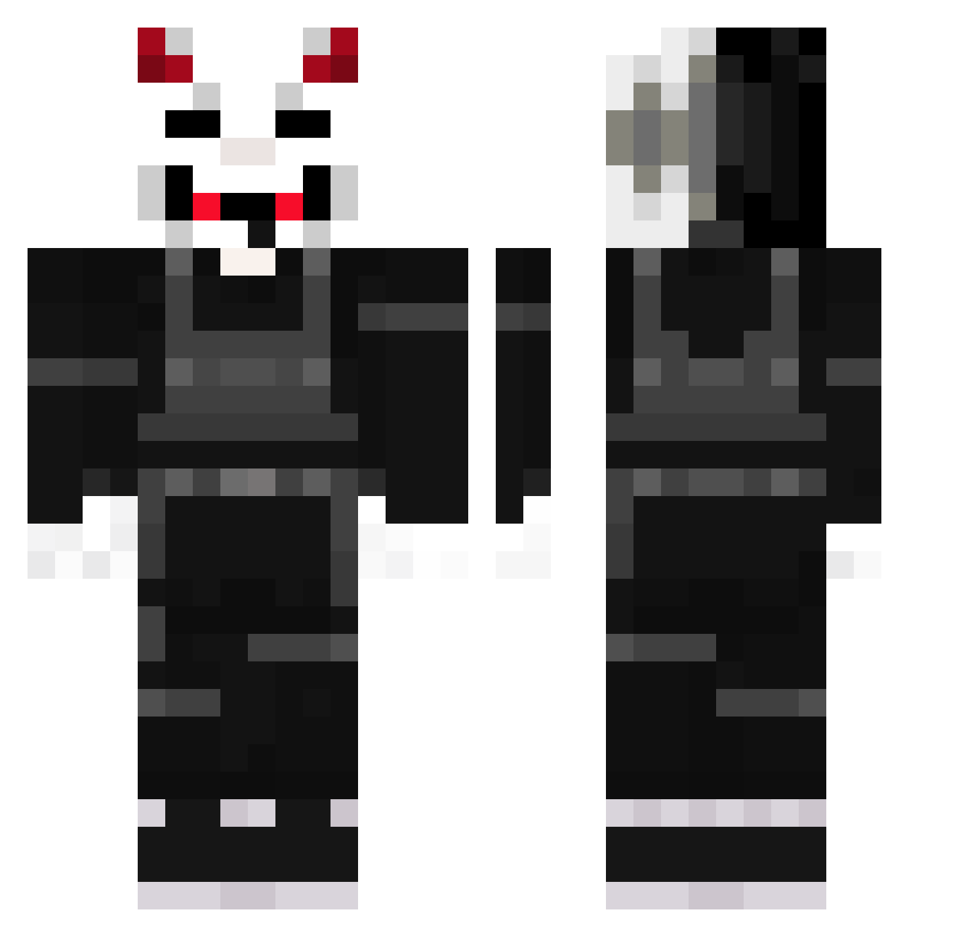 ZZStarry_ Minecraft skin, front and back view