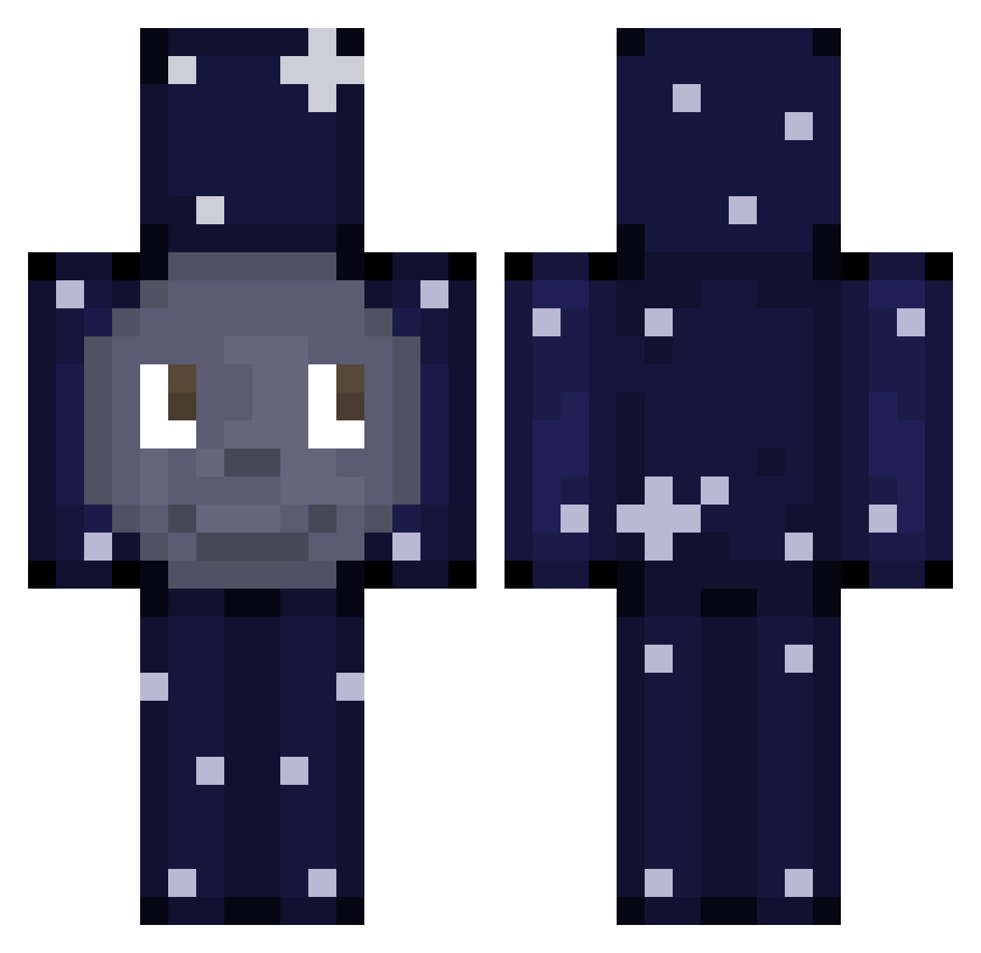 MandarinSwag Minecraft skin, front and back view