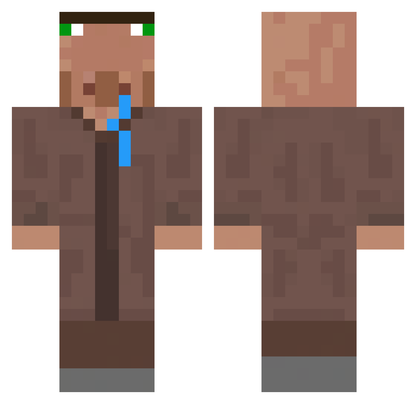 SheSha1238 Minecraft skin, front and back view