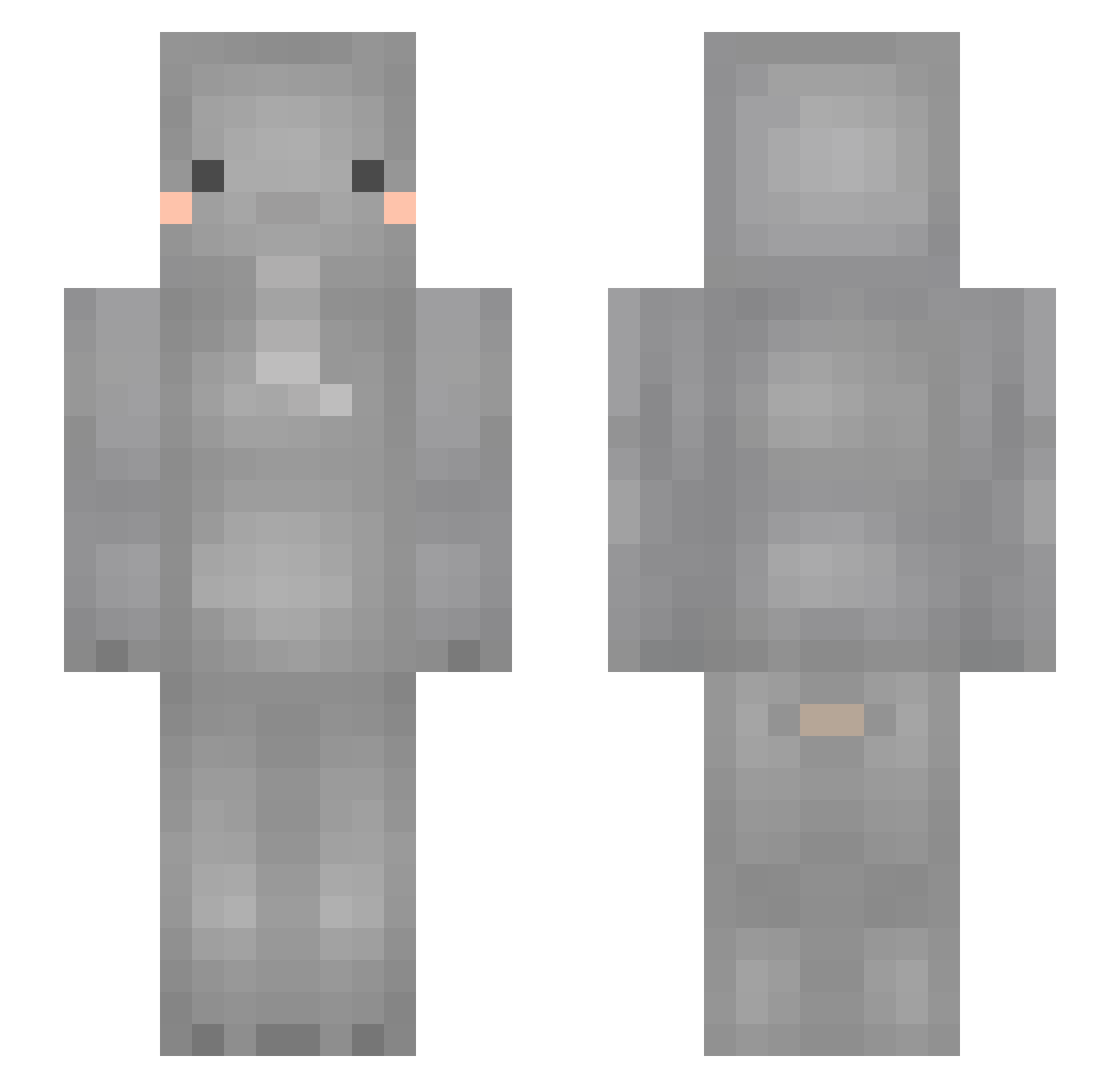 tallhotandcool Minecraft skin, front and back view